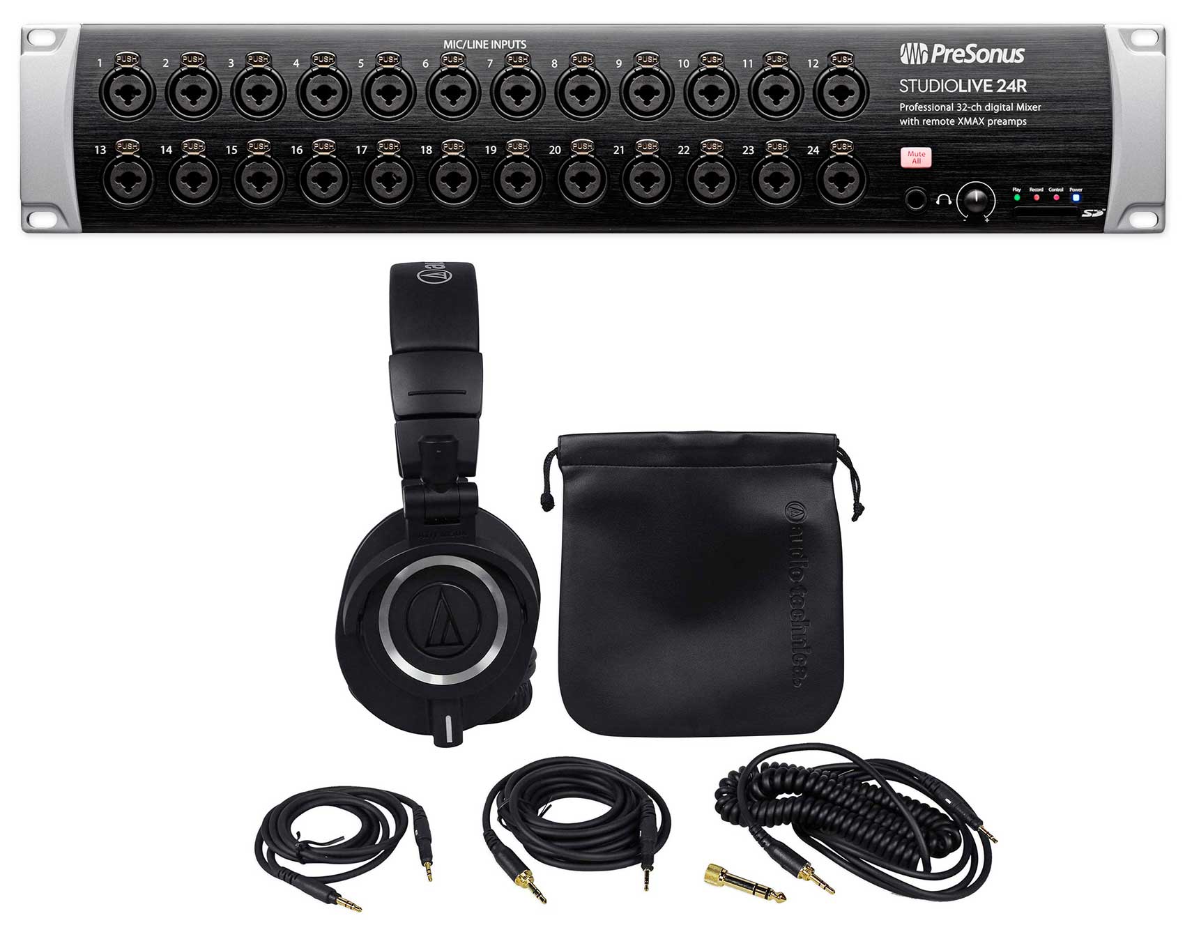 PRESONUS Studiolive 24R Digital Rack Mount Mixer + Audio Technica