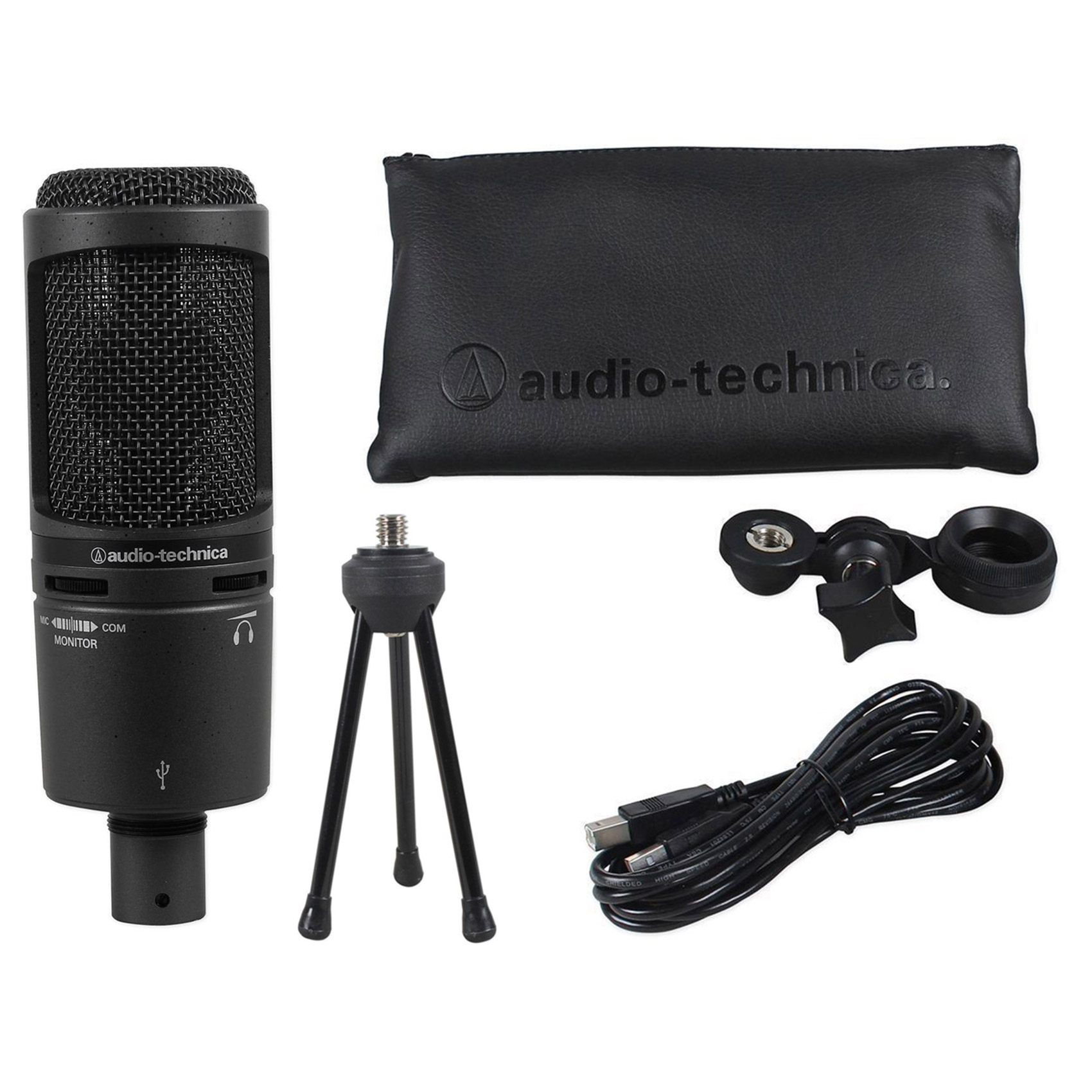 Audio Technica AT2020USB+ PLUS Podcasting Podcast Recording Microphone ...