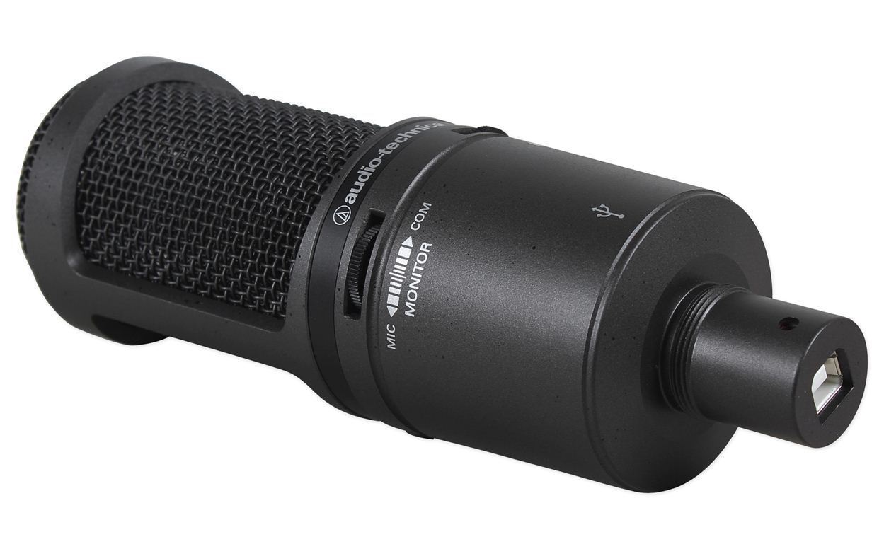 Audio Technica AT2020USB+ PLUS Podcasting Podcast Recording Microphone