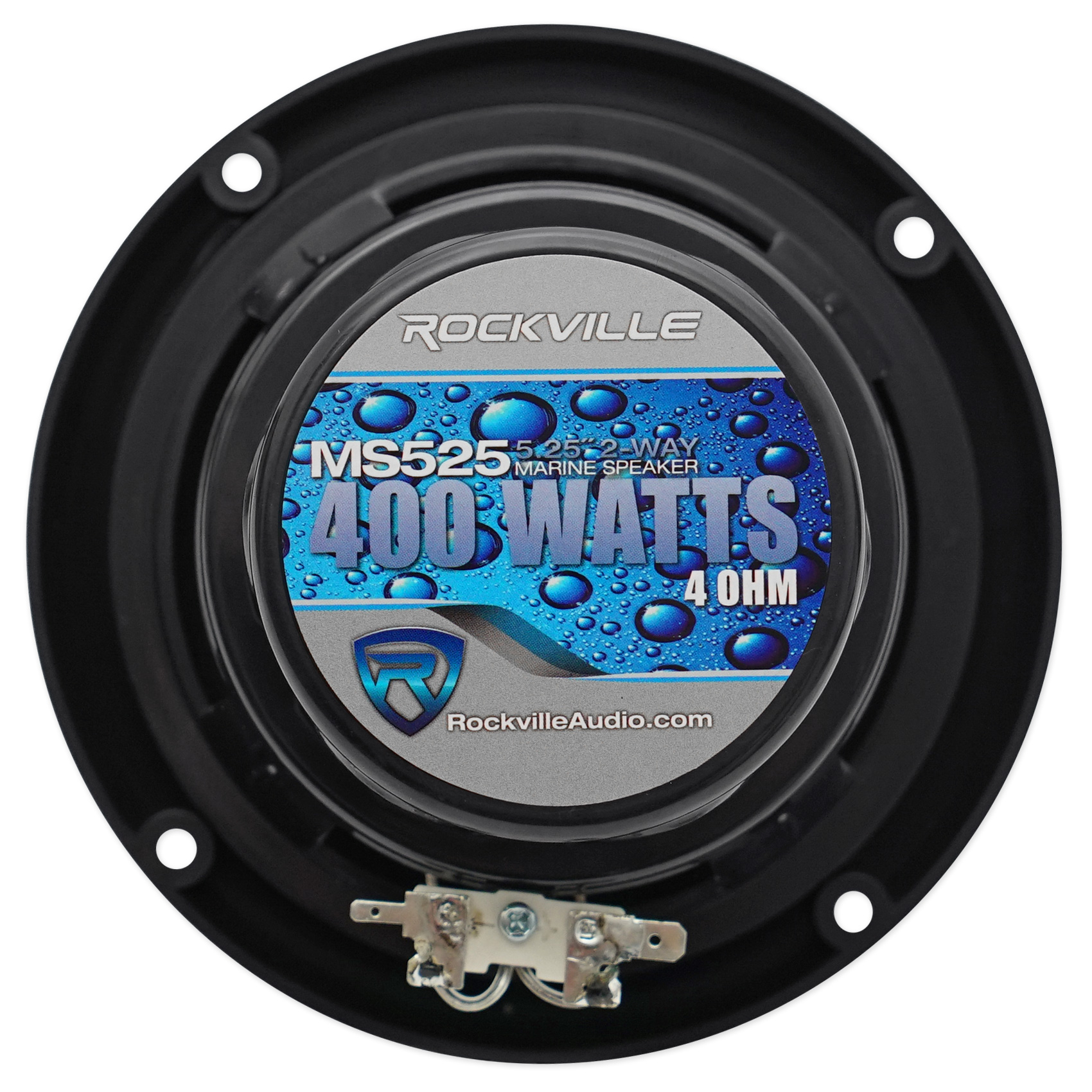 Pair Rockville MS525B 5.25" 400 Watt Waterproof Hot Tub Speakers In Black eBay