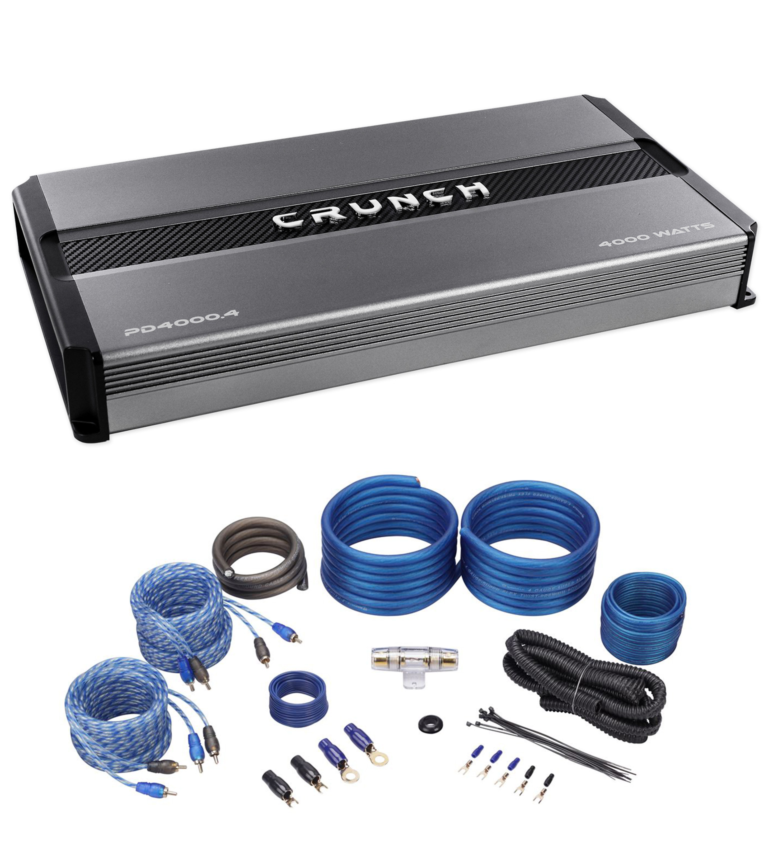 Crunch PD4000.4 4000w 4-Channel Pro Power Car Audio Amplifier Class AB+Amp Kit 613815862666 | EBay