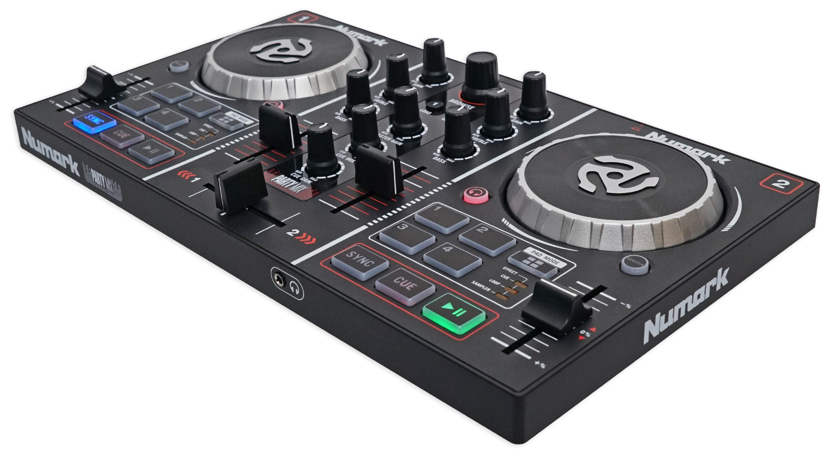 Numark Party Mix Virtual DJ Controller w/ Built In Light Show+Sound
