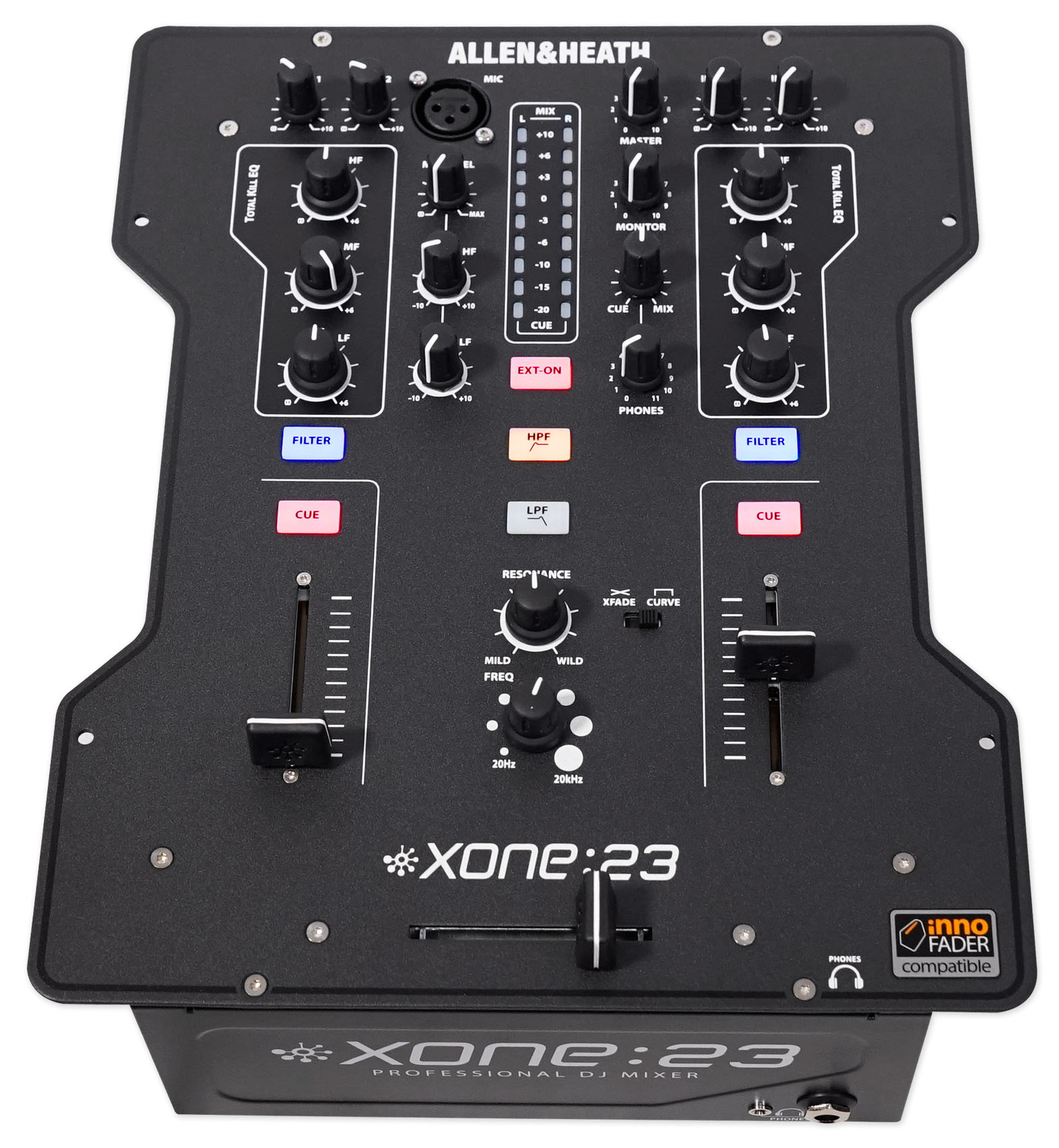 Allen & Heath XONE23 2Channel DJ Mixer w/ Dual Phono/Line Inputs, 3