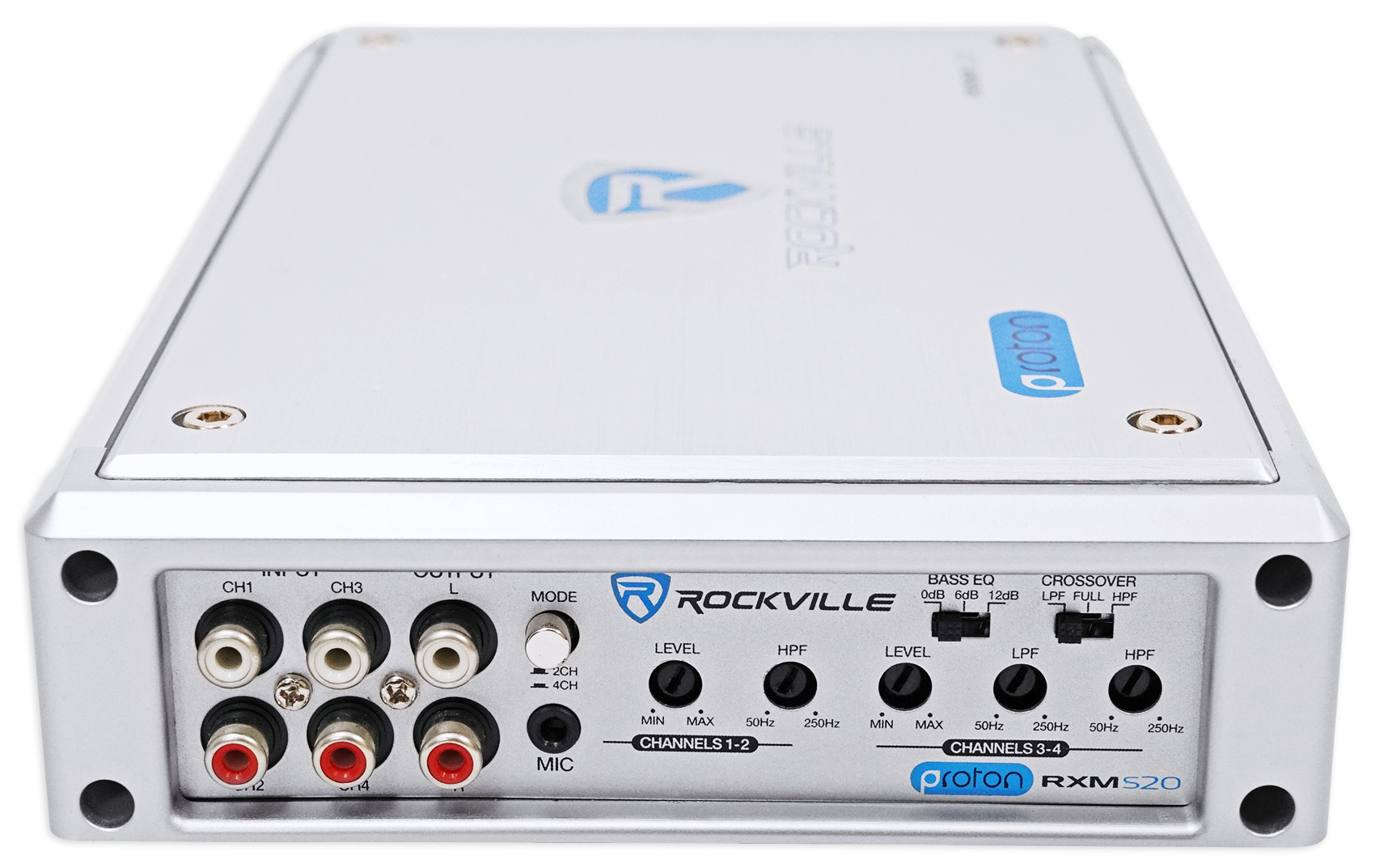 Rockville RXM-S20 Marine/ATV Amplifier 1600w Max 4 Channel 4x100/CEA