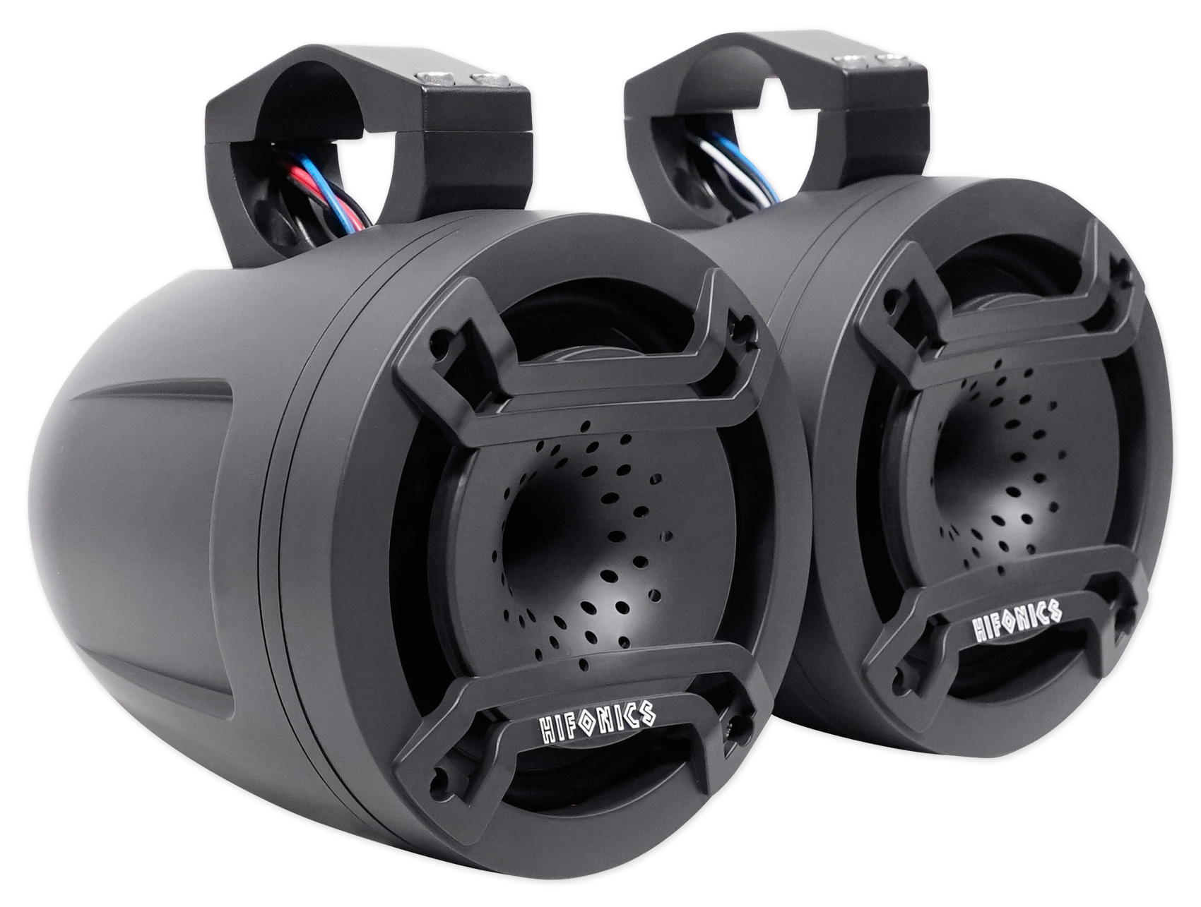 2) Hifonics TPSCXSP65 6.5" 300w Wakeboard Tower LED Horn Speakers 4