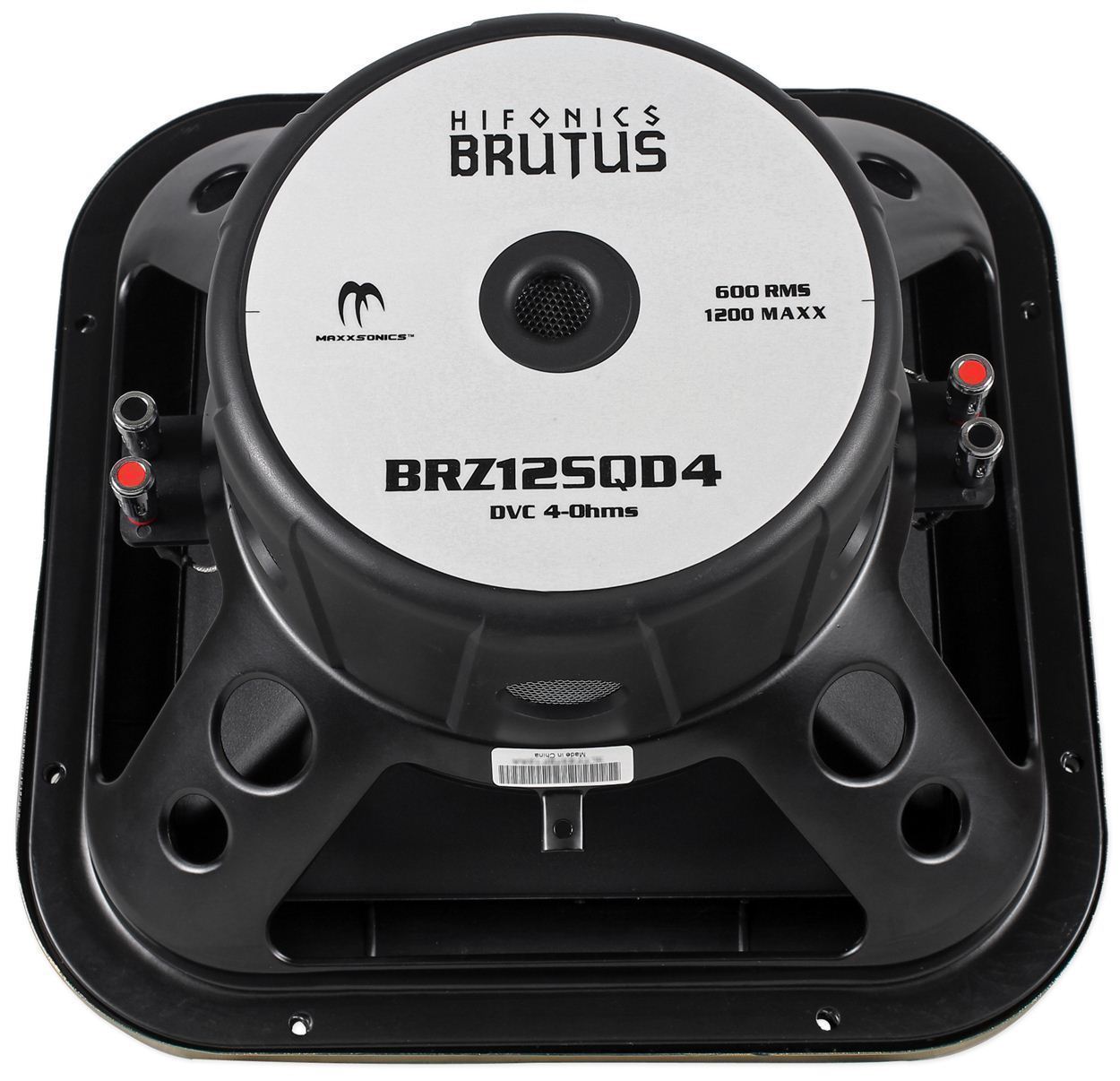 Hifonics BRZ12SQD4 12" 1200 Watt Dual 4Ohm Car Audio Square Subwoofer