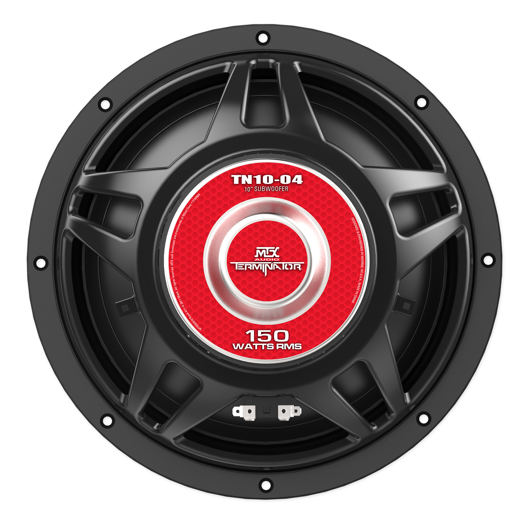 MTX Terminator TN10-04 10” 300 Watt 4 Ohm Car Audio Subwoofer Sub ...