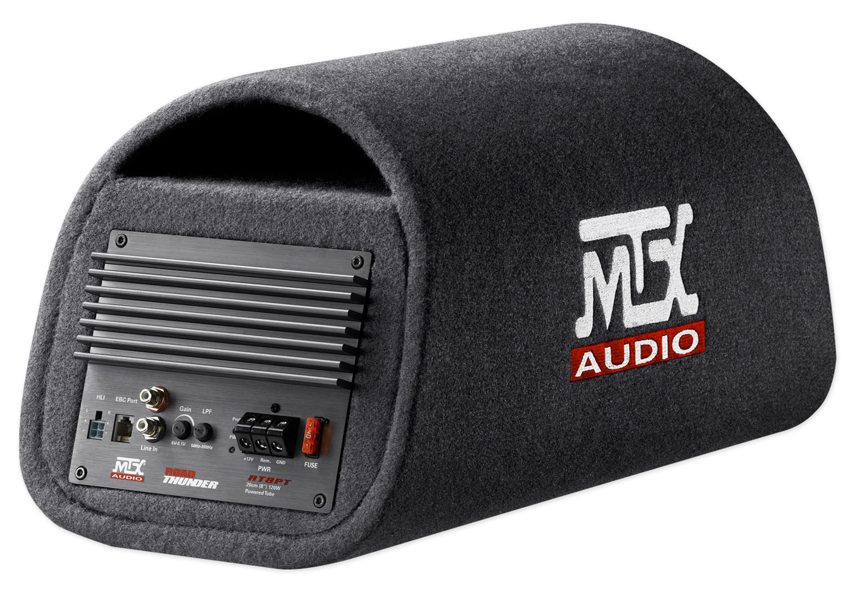 MTX Road Thunder RT8PT 8” 240 Watt Powered Subwoofer In Vented/Ported