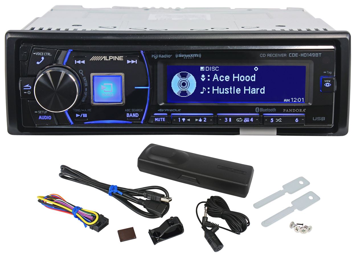 Alpine CDEHD149BT Car CD/HD Radio Receiver with Advanced Bluetooth
