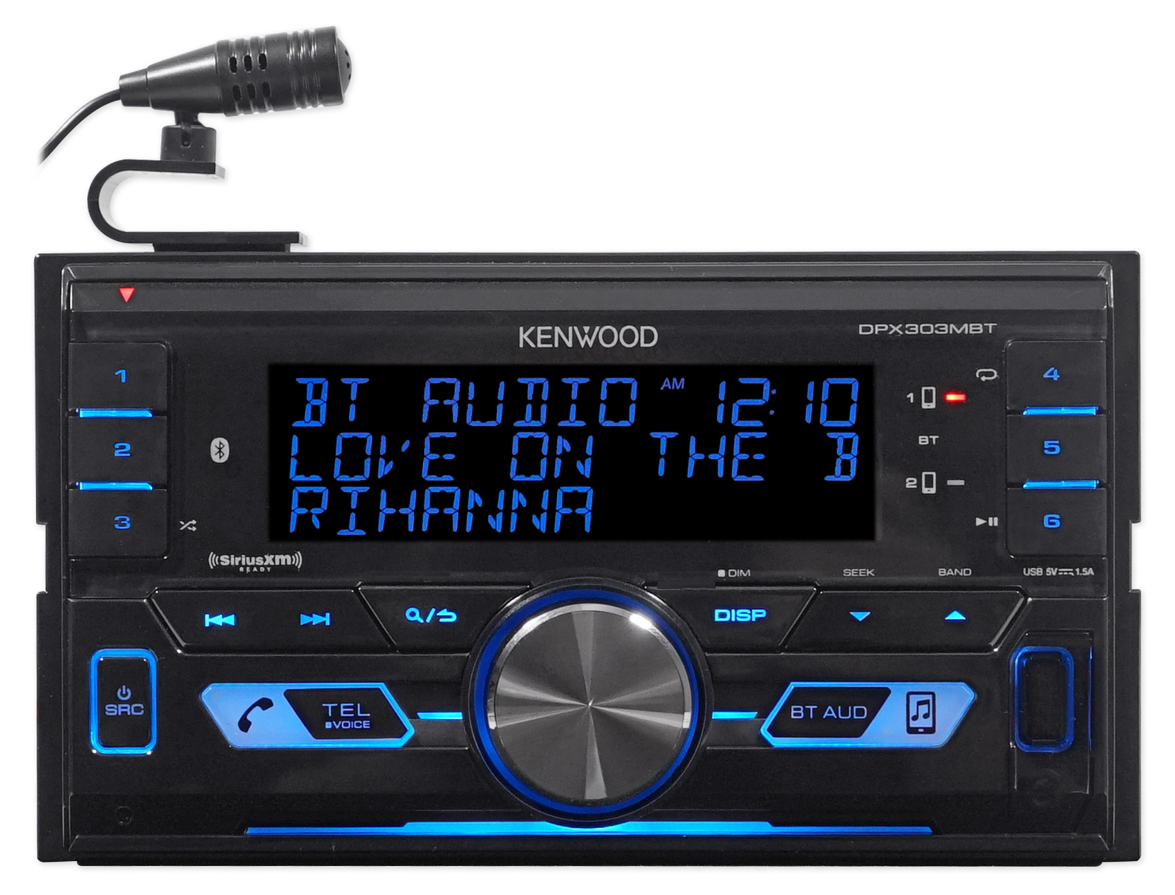 Kenwood DPX303MBT Car Digital Media Receiver w/Bluetooth USB/Aux/MP3
