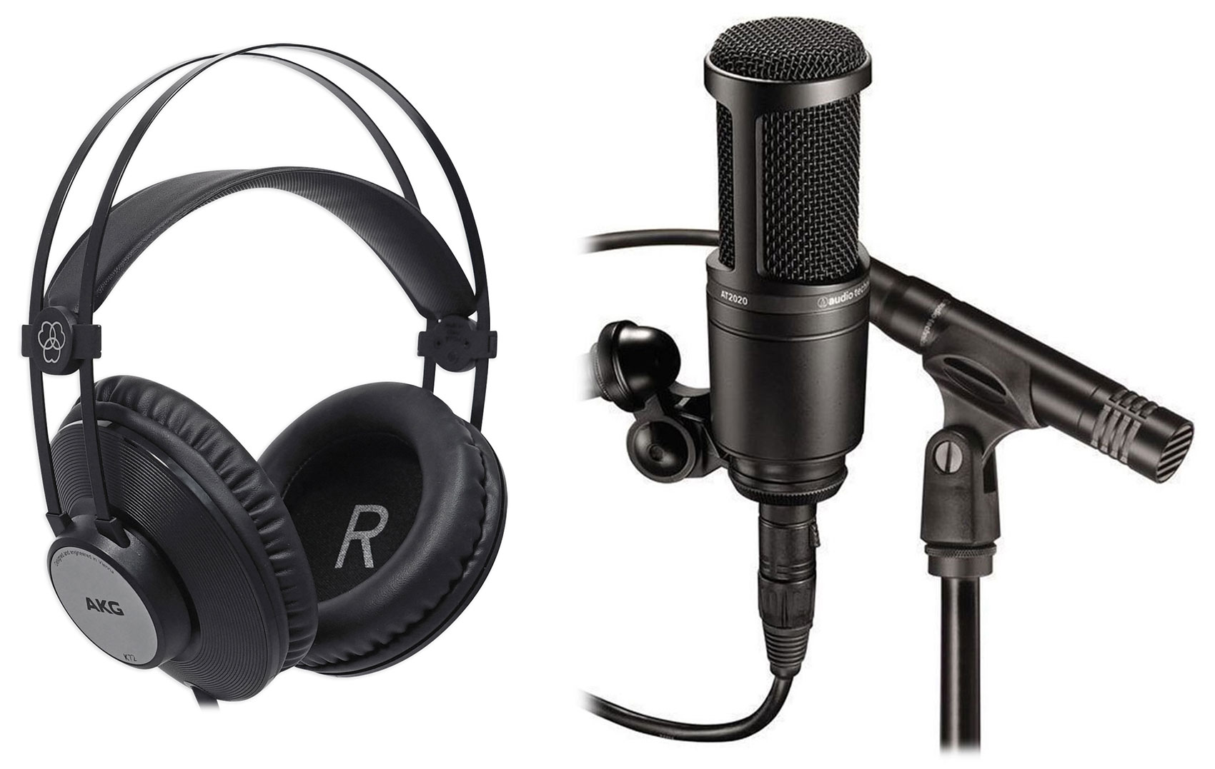 Audio Technica AT2041SP AT2020+AT2021 Studio Microphones Mics+AKG ...