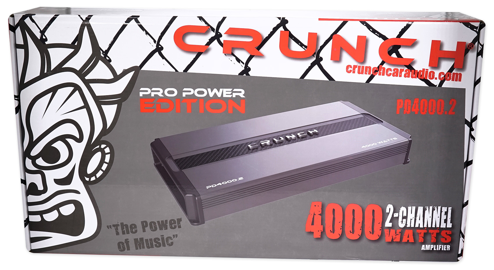 Crunch PD4000.2 4000 Watt 2Channel Pro Power Car Audio Amplifier Class