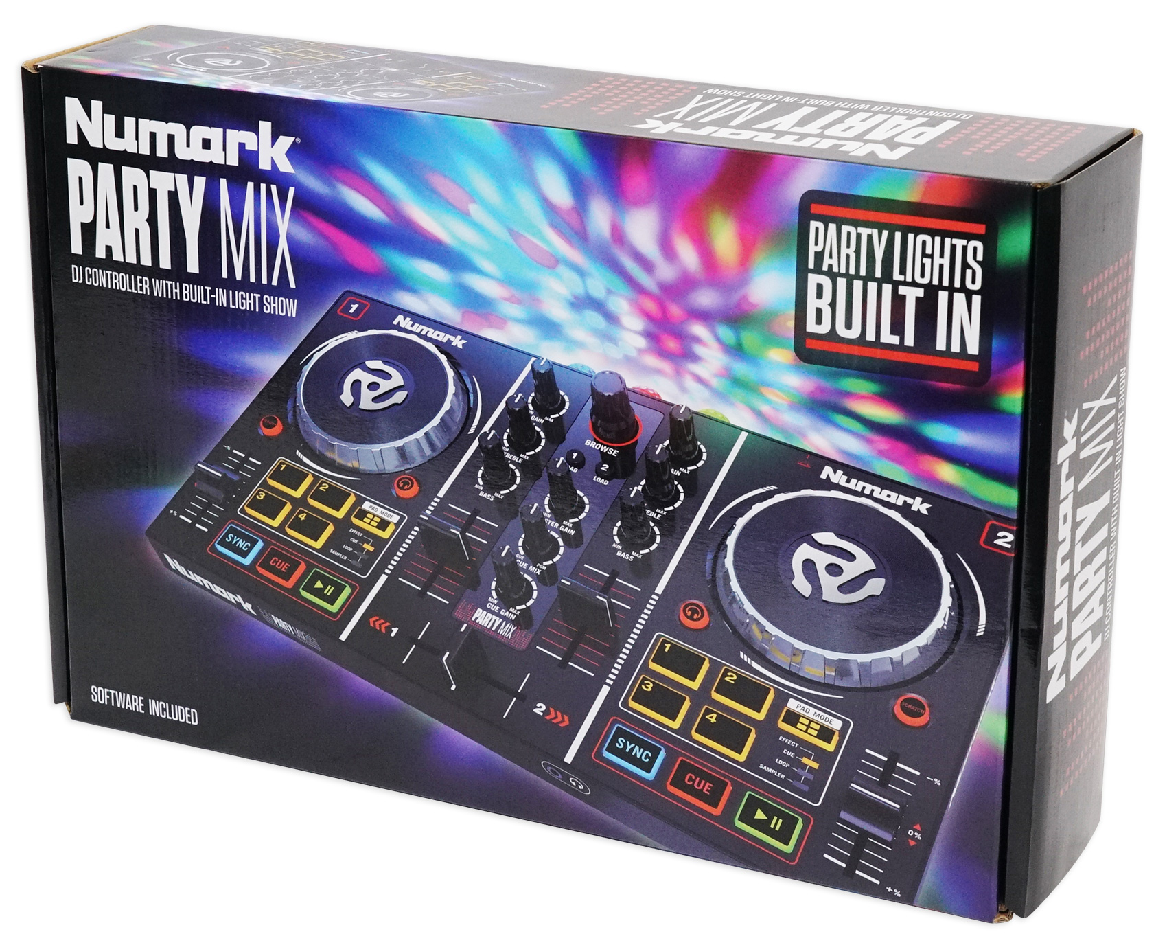 Numark Party Mix Virtual DJ Controller w/ Built In Light Show+Sound