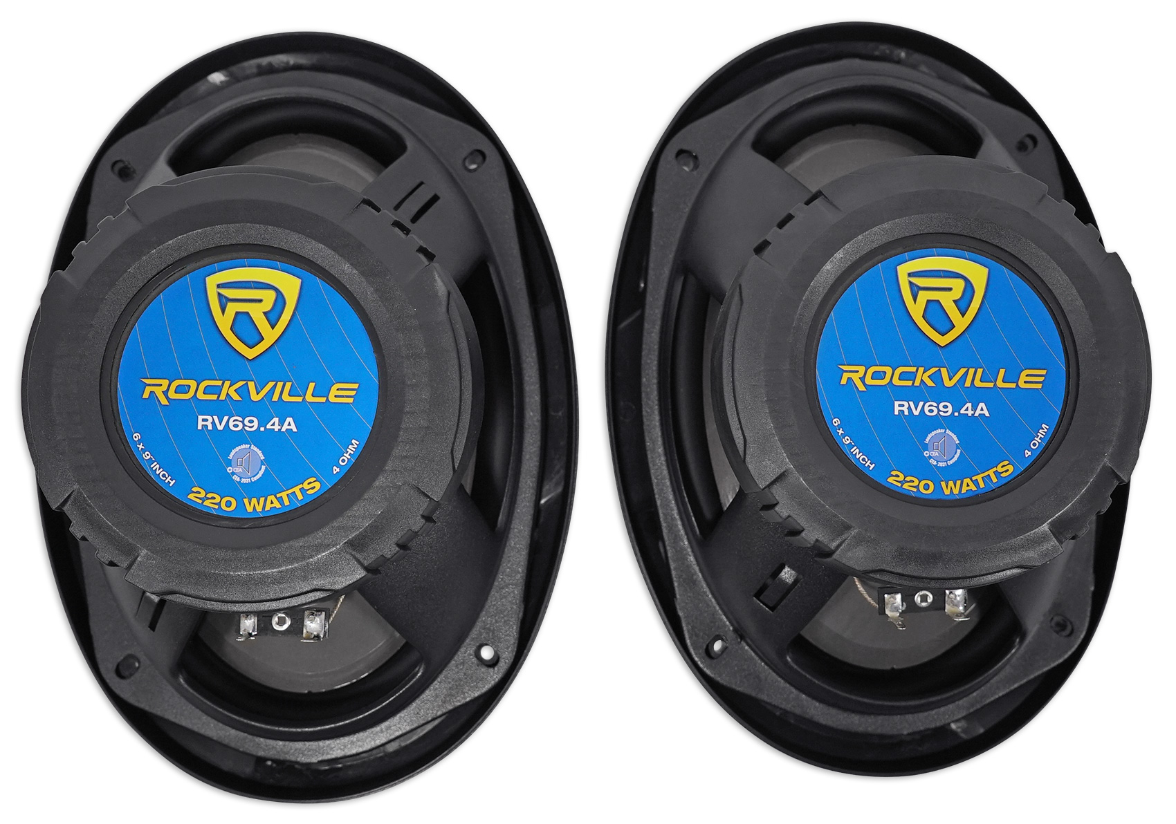 Pair Rockville RV69.4A 6x9" 4Way Car Speakers 1000 Watts/220w RMS CEA Rated 811080029658 eBay