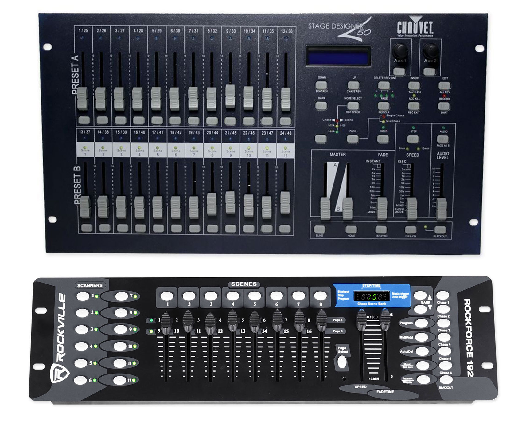DJ機材 STAGE EVOLUTION  24ch Dimmer Console ADJ Scene Setter 24-ch DMX Dimming Console | Sweetwater