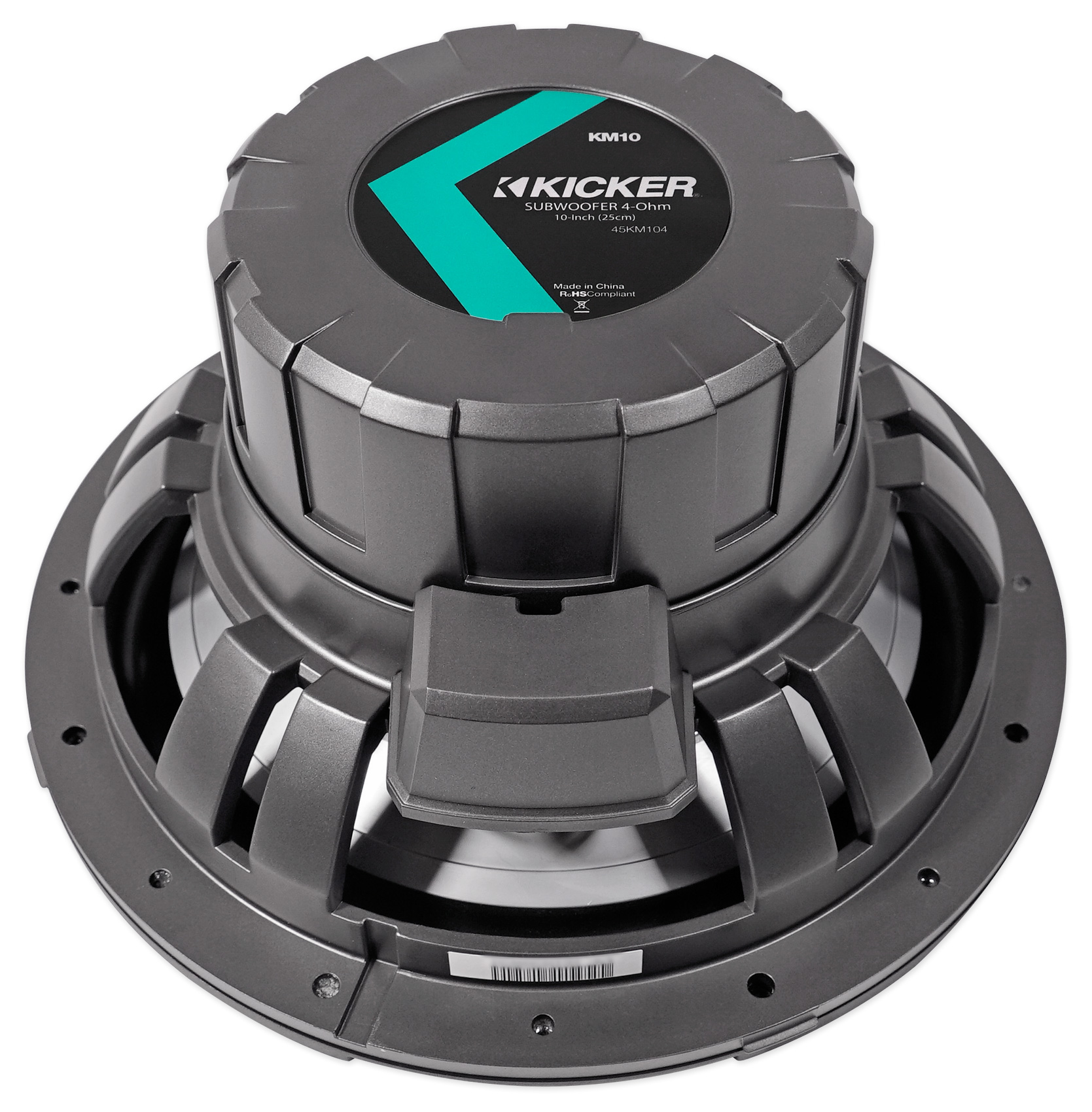 KICKER 45KM102 10" 350w Peak/175w RMS Marine Boat Subwoofer SVC 2ohm