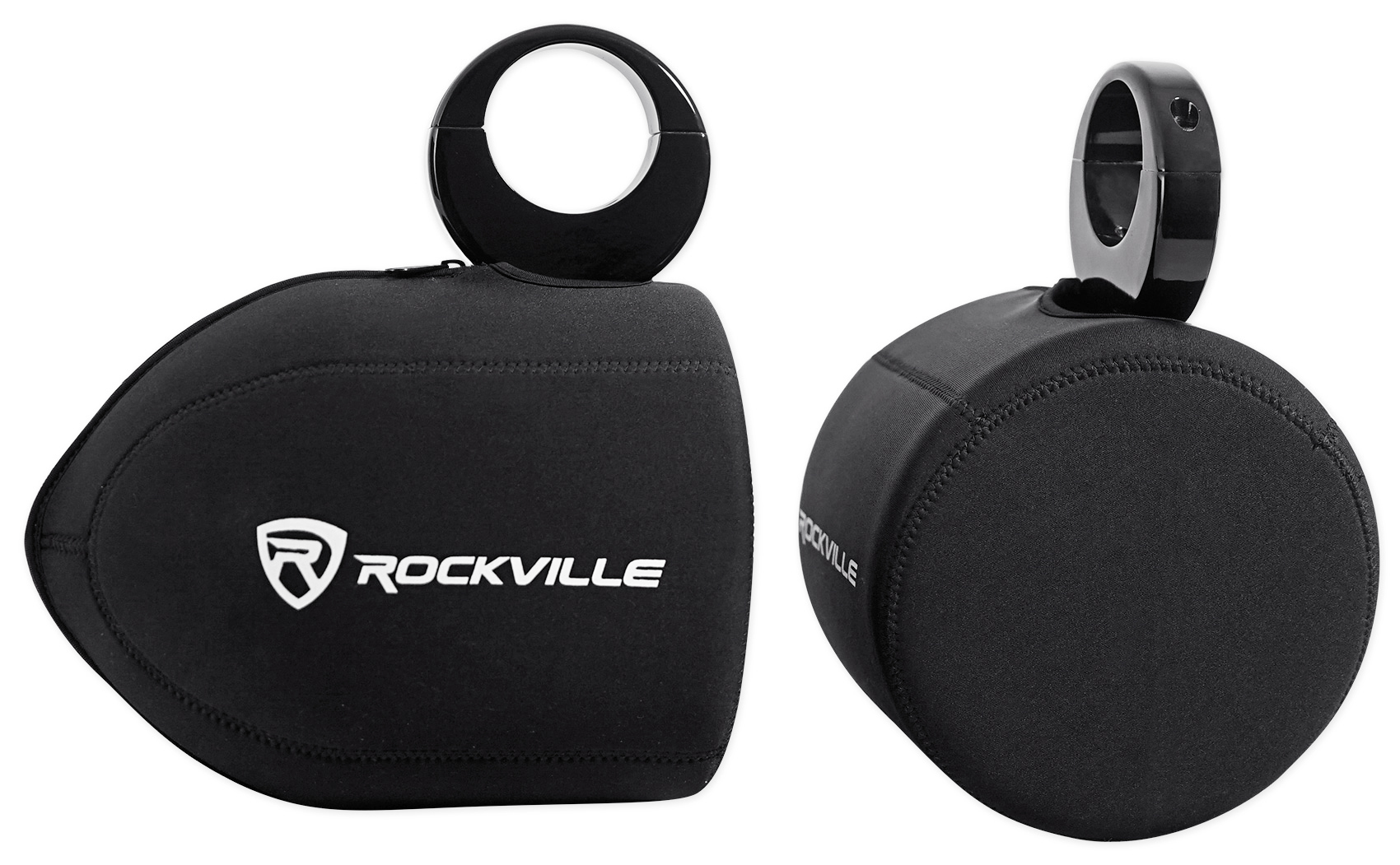 Pair Rockville RWBC80 Neoprene Covers For 8" Marine Wakeboard Tower