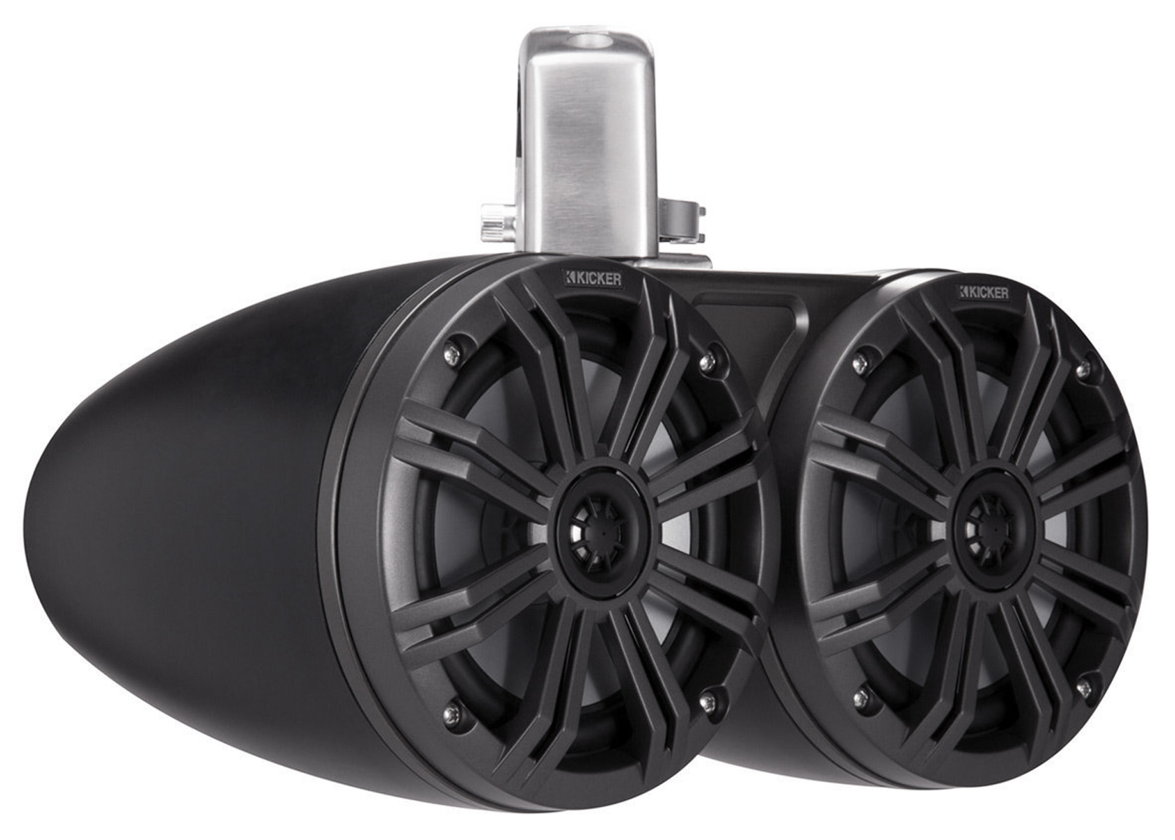 Pair KICKER 45KMTDC65 Dual 6.5" 390w Marine Wakeboard Tower LED