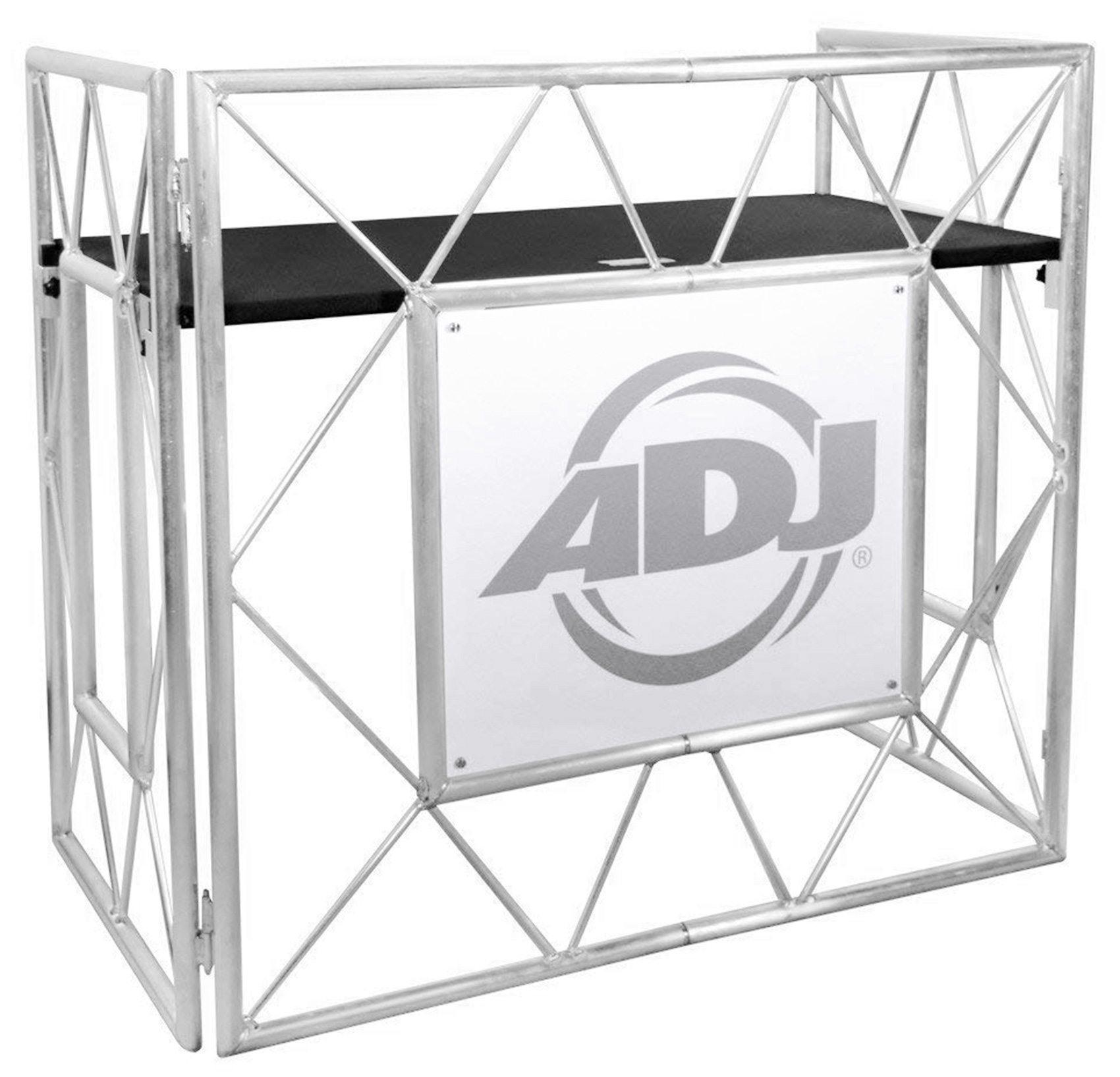 American DJ Pro Event Table II Foldable Metal DJ Booth Truss Facade ...