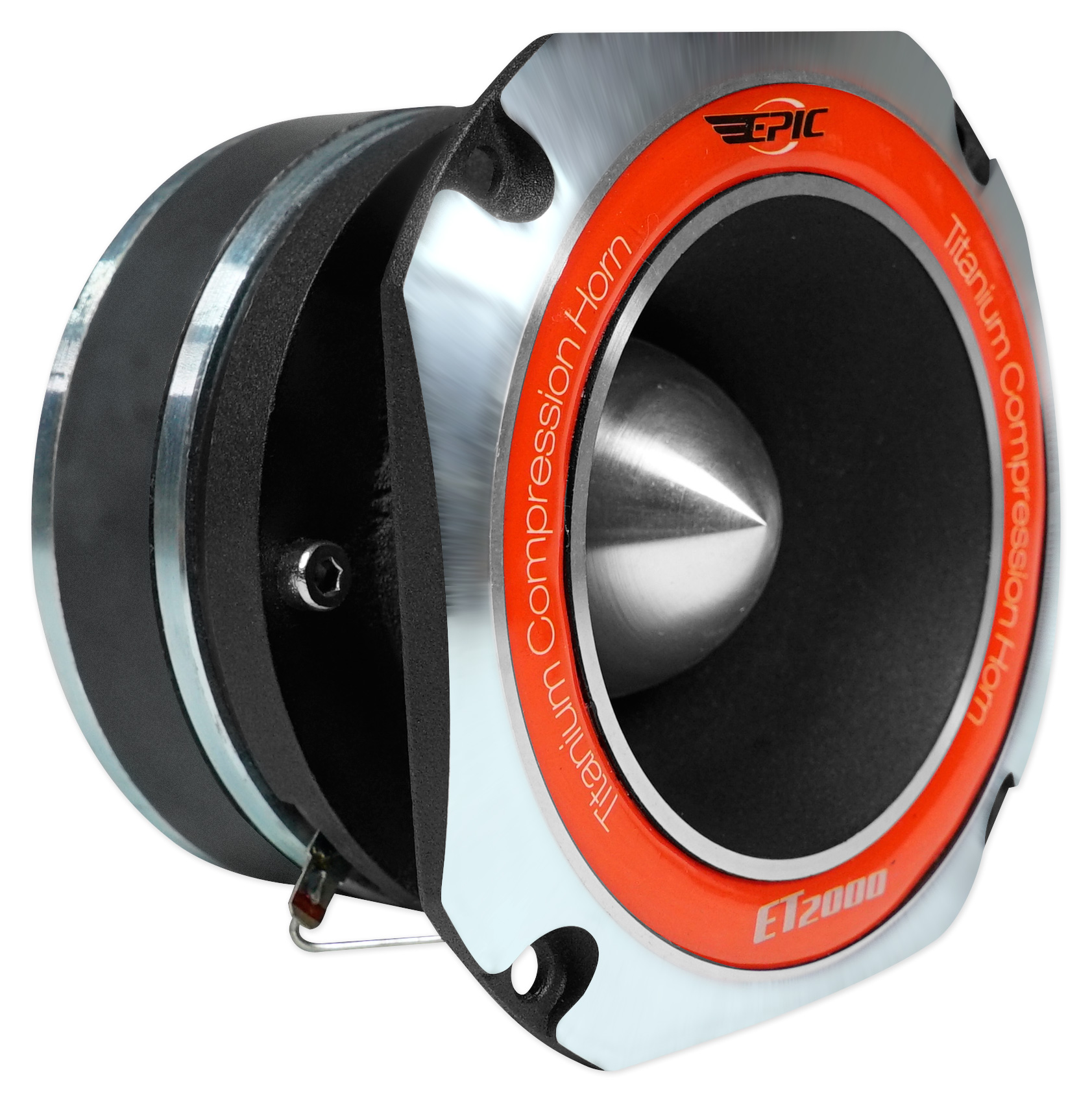 Epic Audio ET2000 2" Compression Titanium Horn Bullet Tweeter with 180