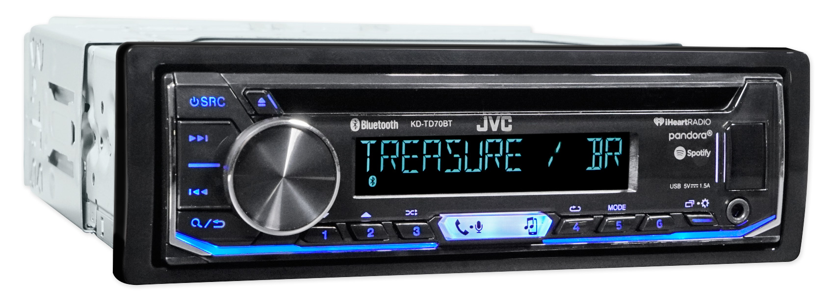  JVC  KD TD70BT In Dash Car Bluetooth CD Player Receiver w 