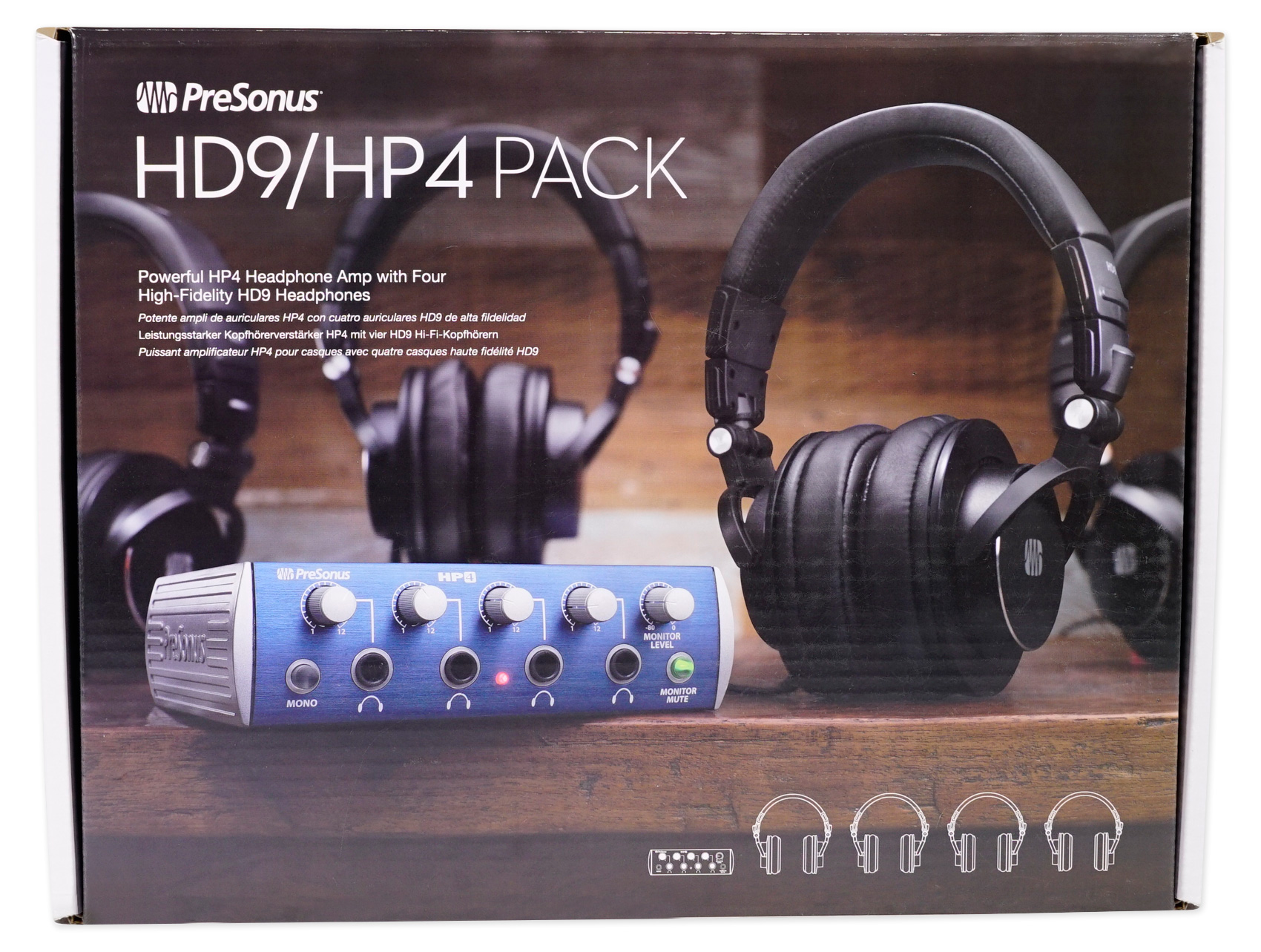 PreSonus HP4 ヘッドフォンアンプ PreSonus HP4 ヘッドホンアンプ 4チャンネル モニタリング