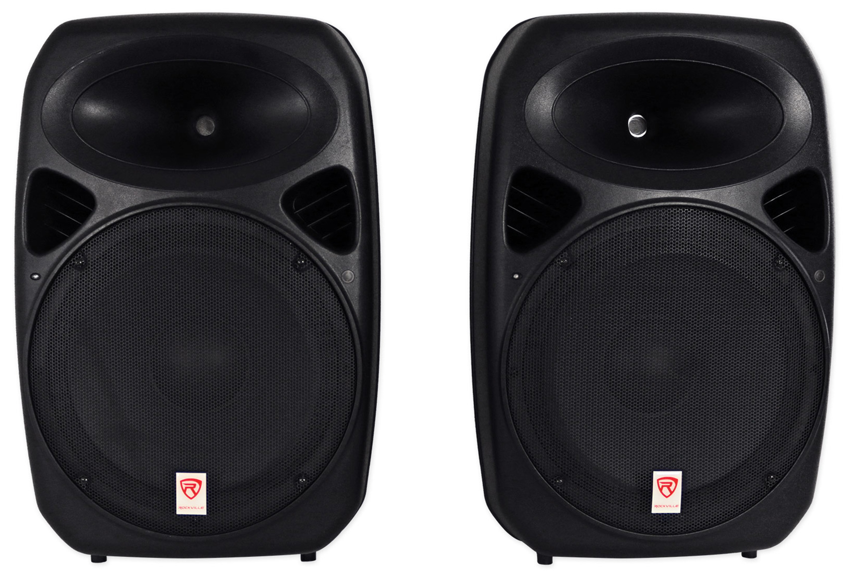 Rockville (2) 15" Bluetooth PA Church Speakers+Mic+Stands 4 Church