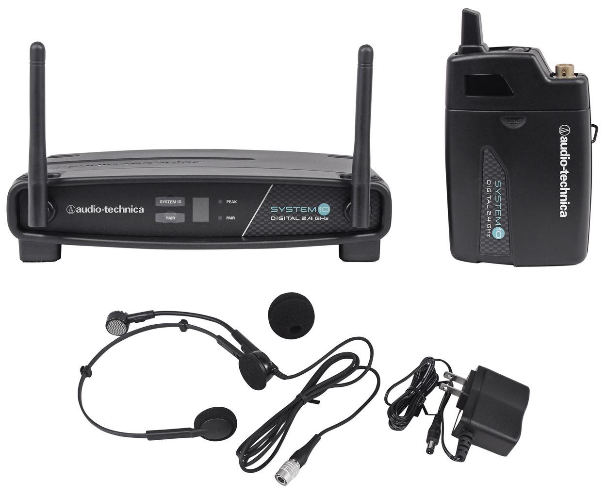 Audio Technica Digital Wireless Headset Microphone System 4 Church