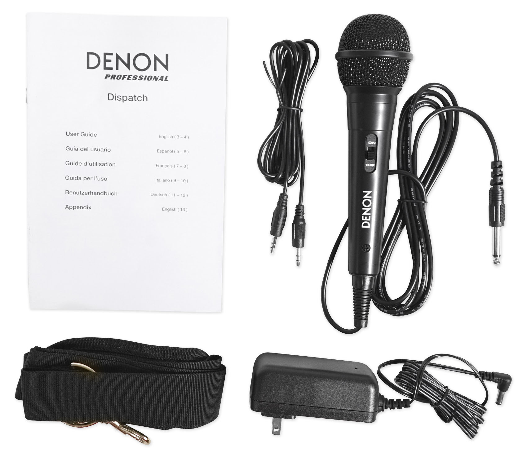 Denon Bluetooth Battery Powered Portable Karaoke Machine System w