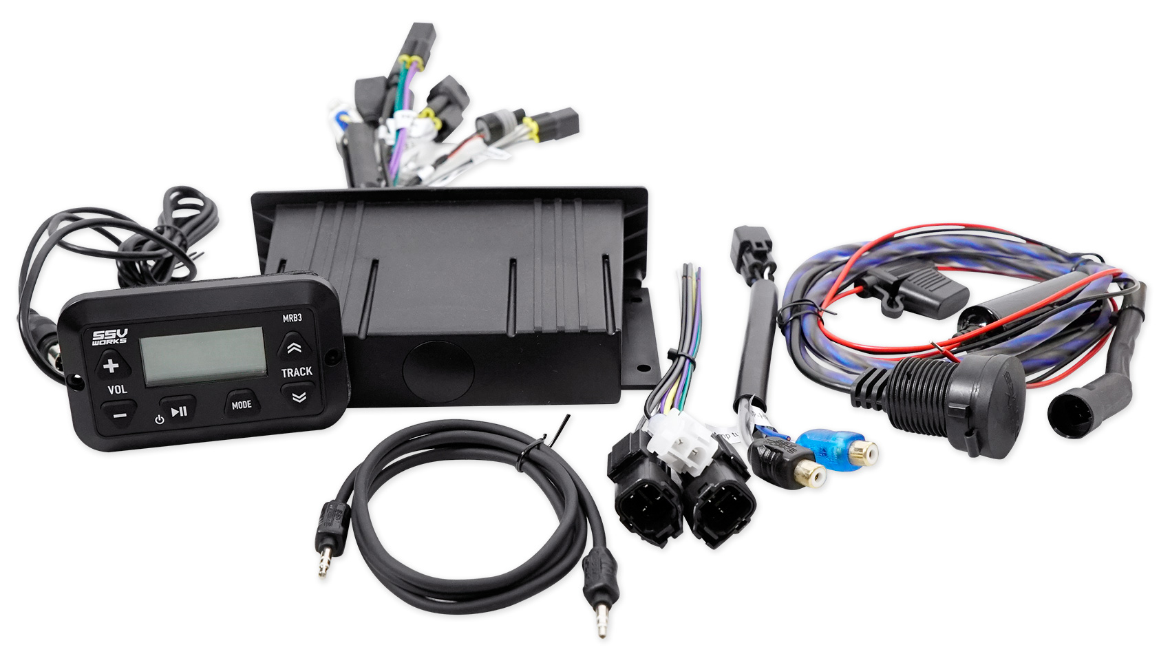 CanAm Maverick X3 Digital Media Bluetooth Receiver+Kit+(2) 6.5" Tower