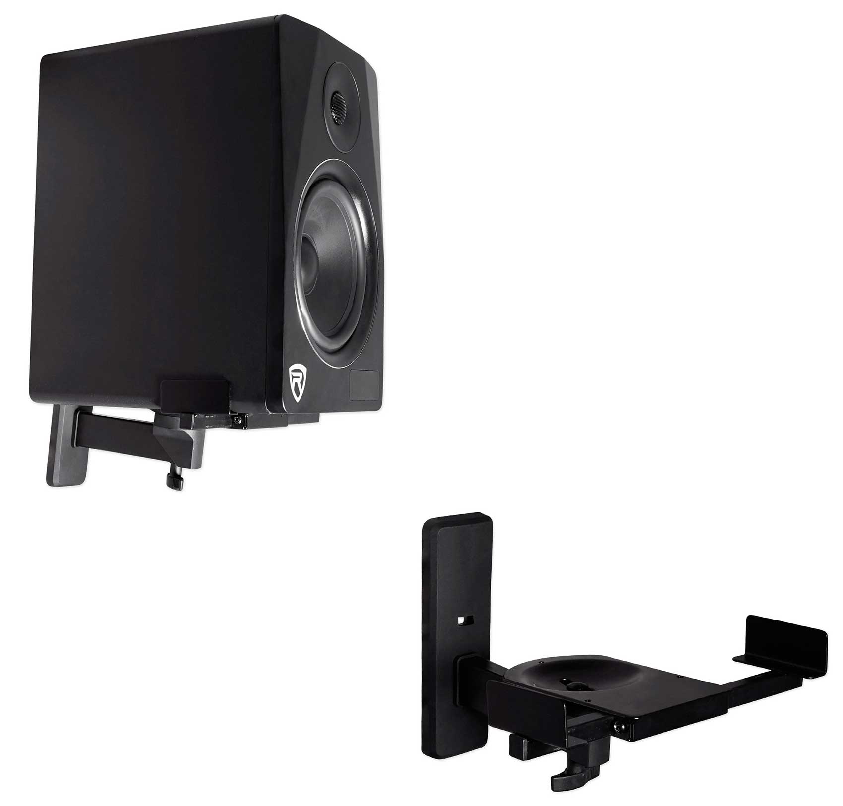 Pair Wall Mount Swivel Brackets For Polk Audio RTI A1 Bookshelf