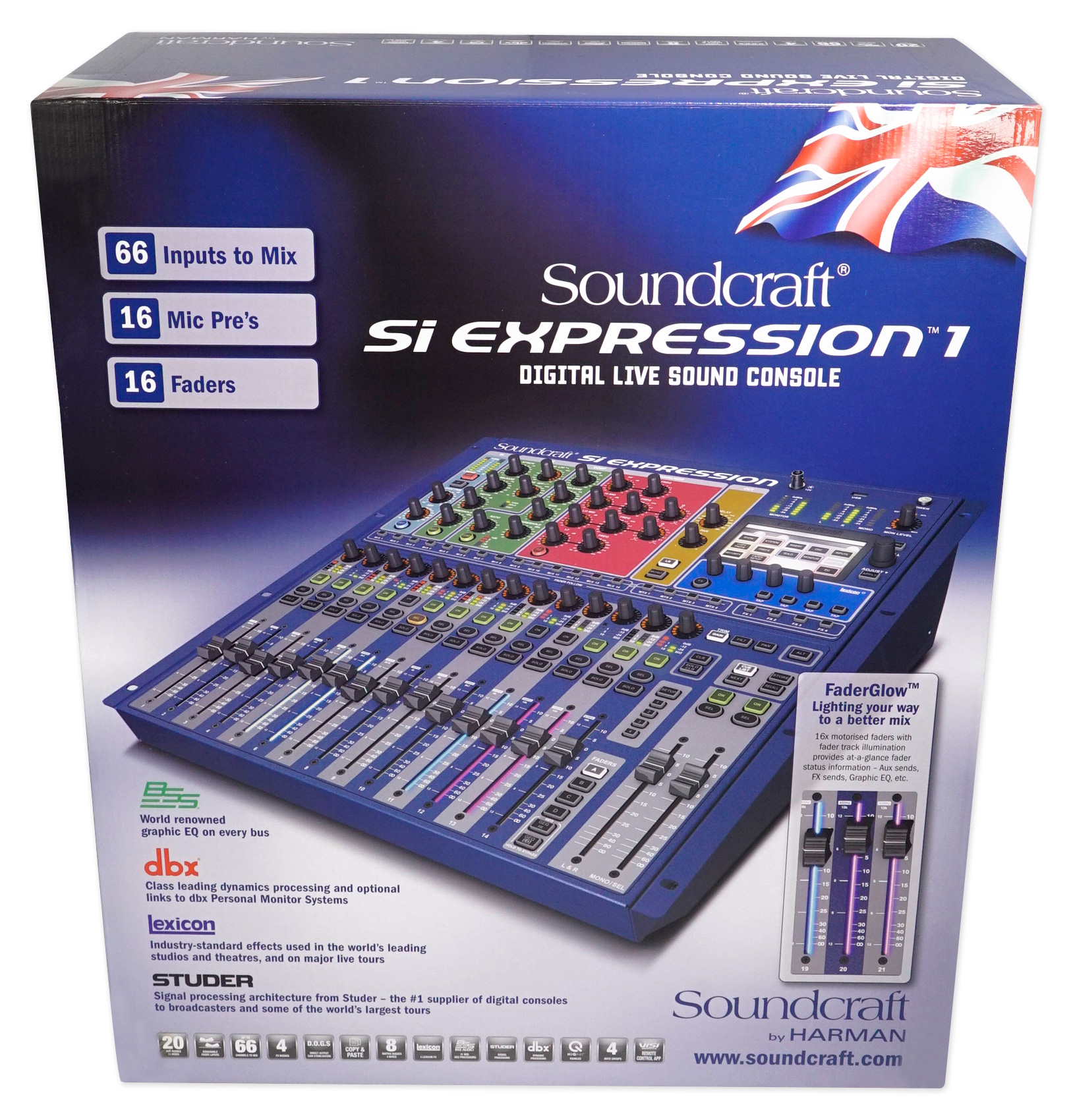Soundcraft Si Expression 1 Digital Mixer w/DSP, 66Mixing Inputs+16Mic