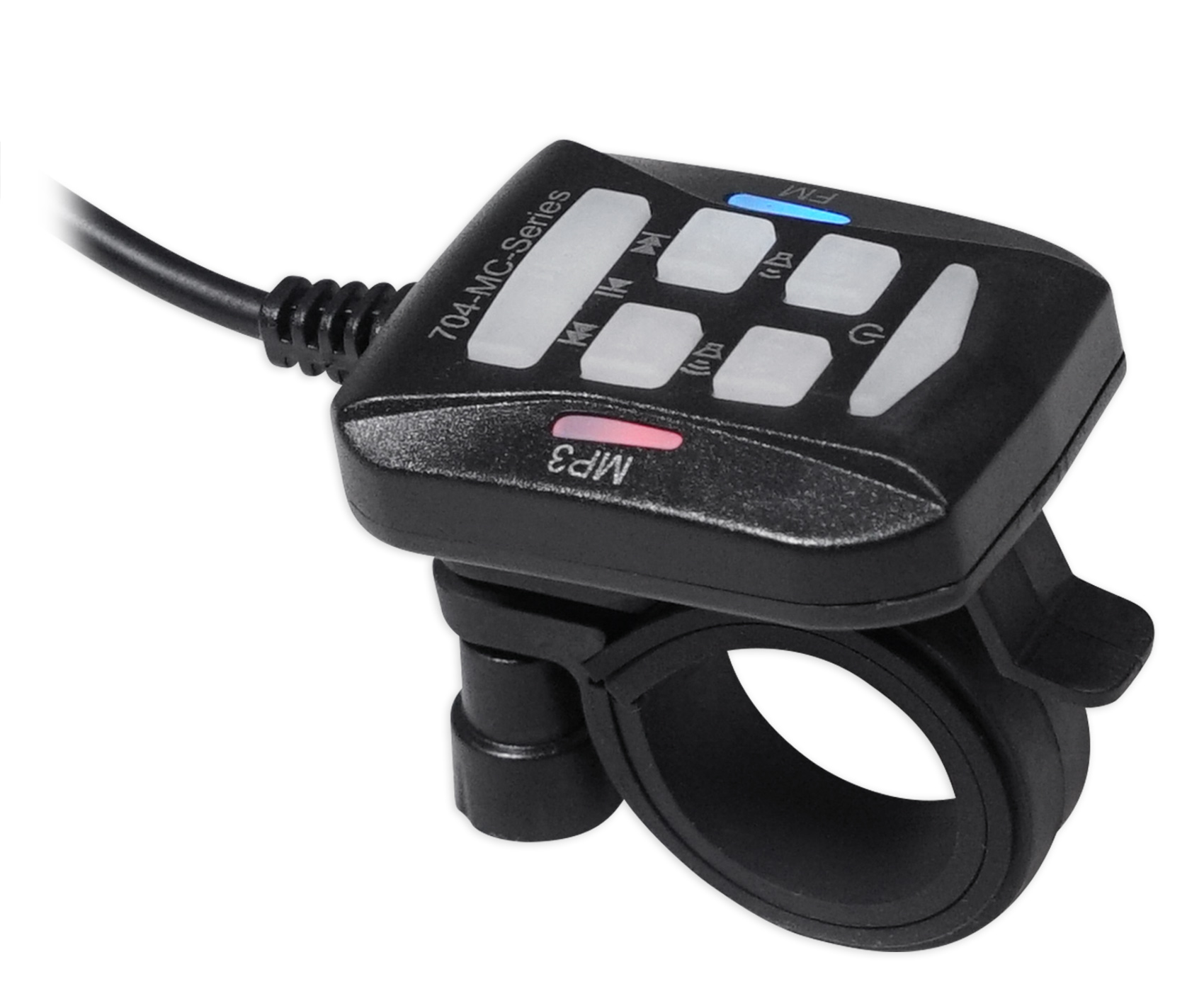 Rockville Bluetooth ATV Audio System Handlebar Speakers For Kawasaki
