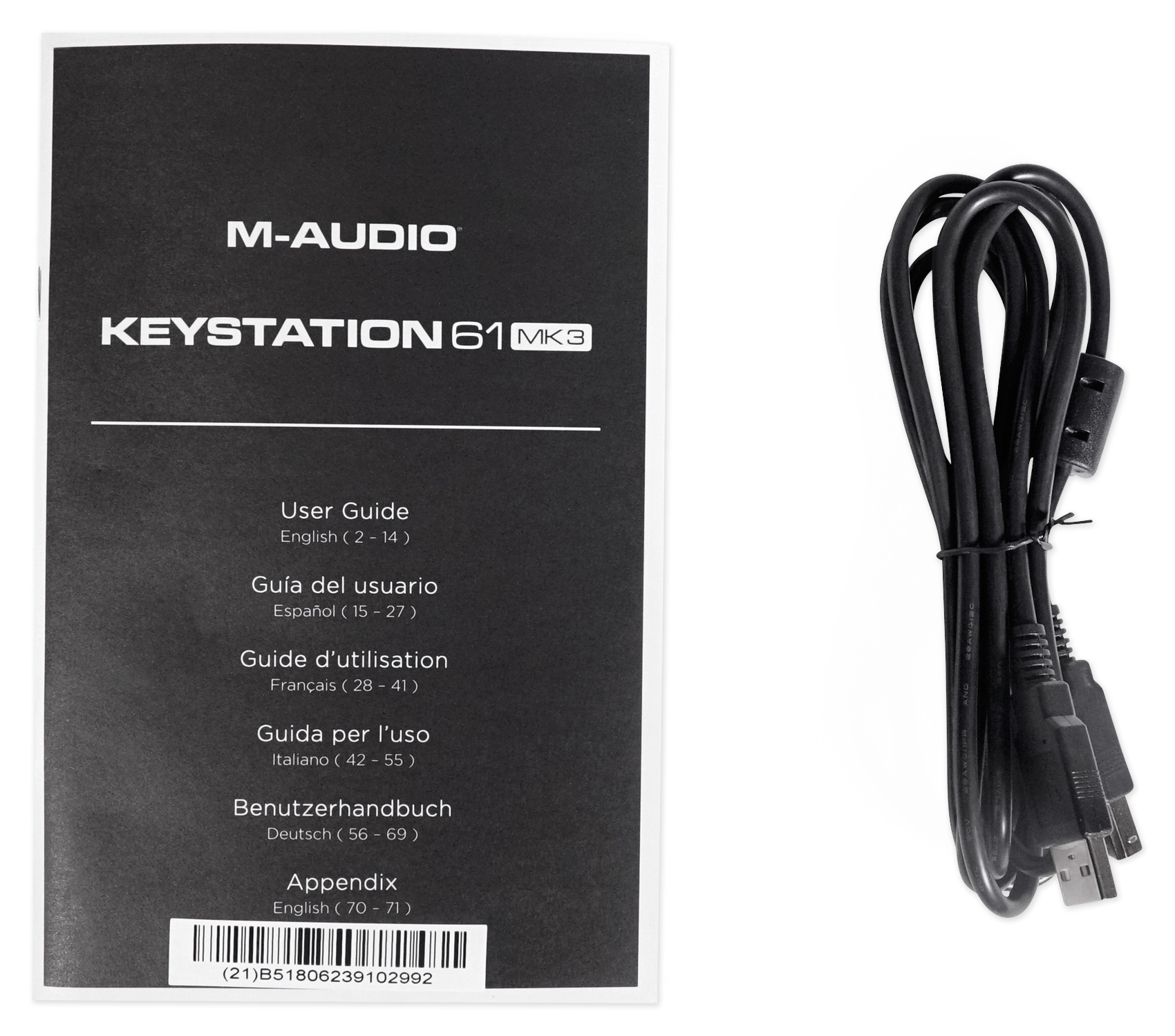 M-Audio Keystation 61 III 61-Key USB MIDI Keyboard Controller MK III