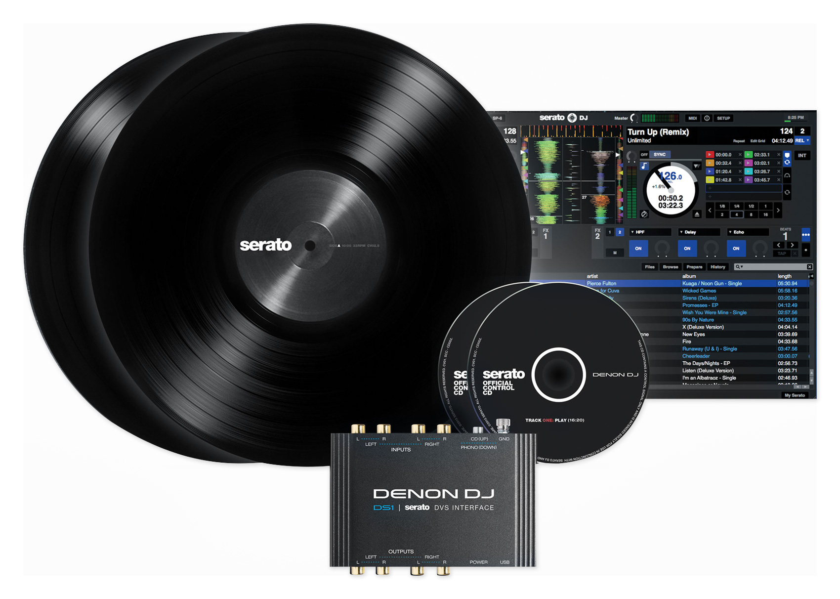 DENON DS1 24bit Serato DJ USB DVS Vinyl Audio Interface w/(2) Sets of RCA 694318017470 eBay