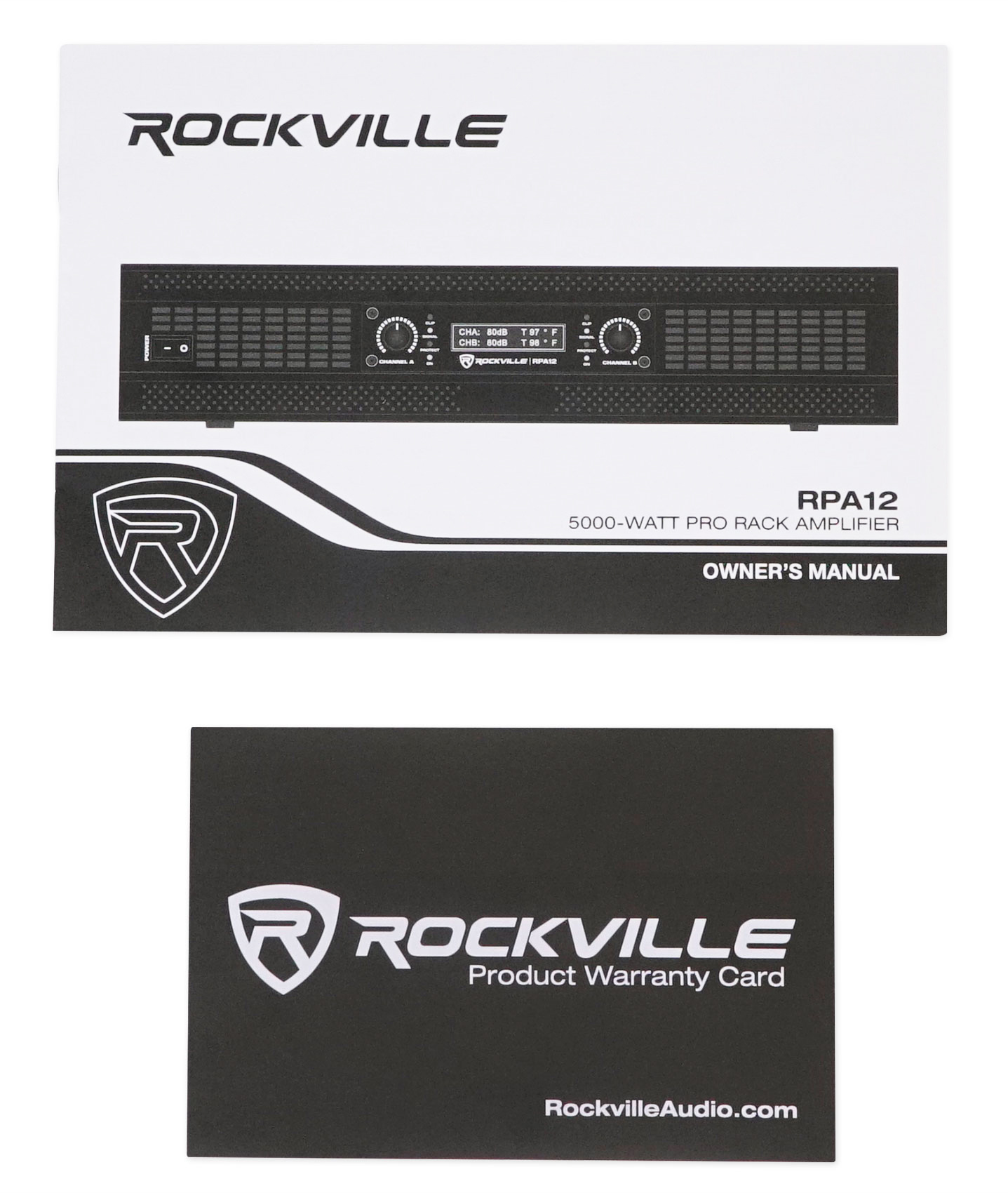 Rockville RPA12 5000 Watt Peak / 1400w RMS 2 Channel Power Amplifier ...
