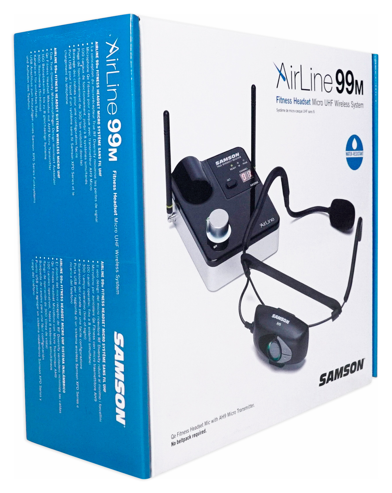 Samson Airline 99m Ah9 Wireless Uhf Rechargeable Fitness Headset