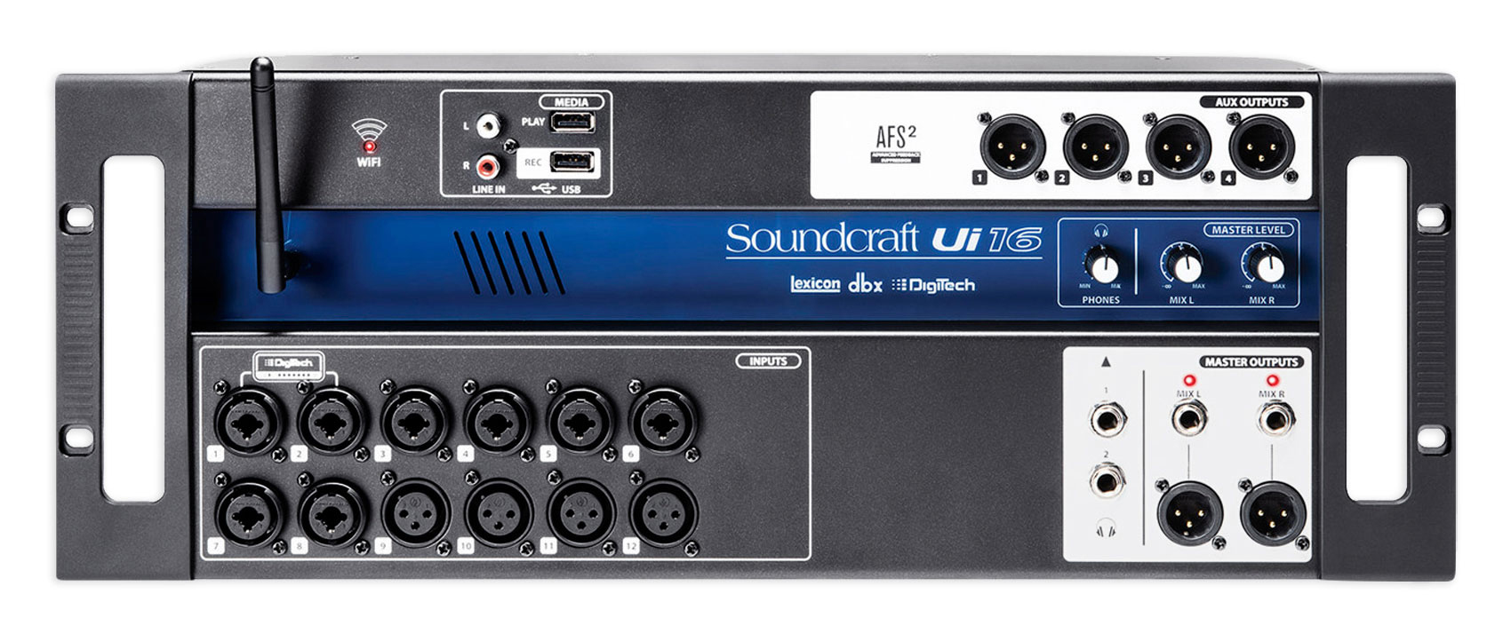 Soundcraft Ui16 16 Input Digital Mixer+Wifi+App Control+Recording