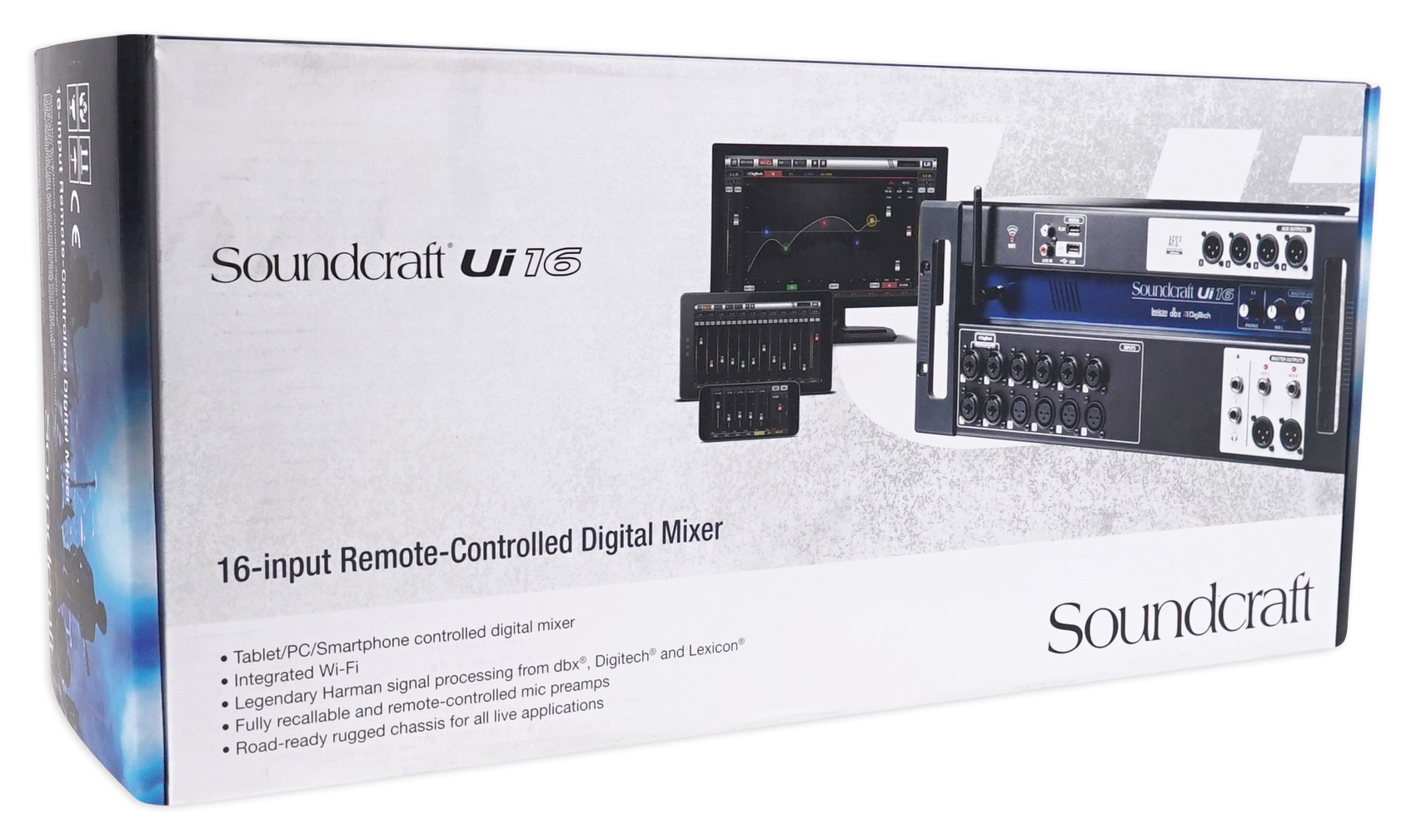Soundcraft Ui16 16 Input Digital Mixer+Wifi+App Control+Recording+