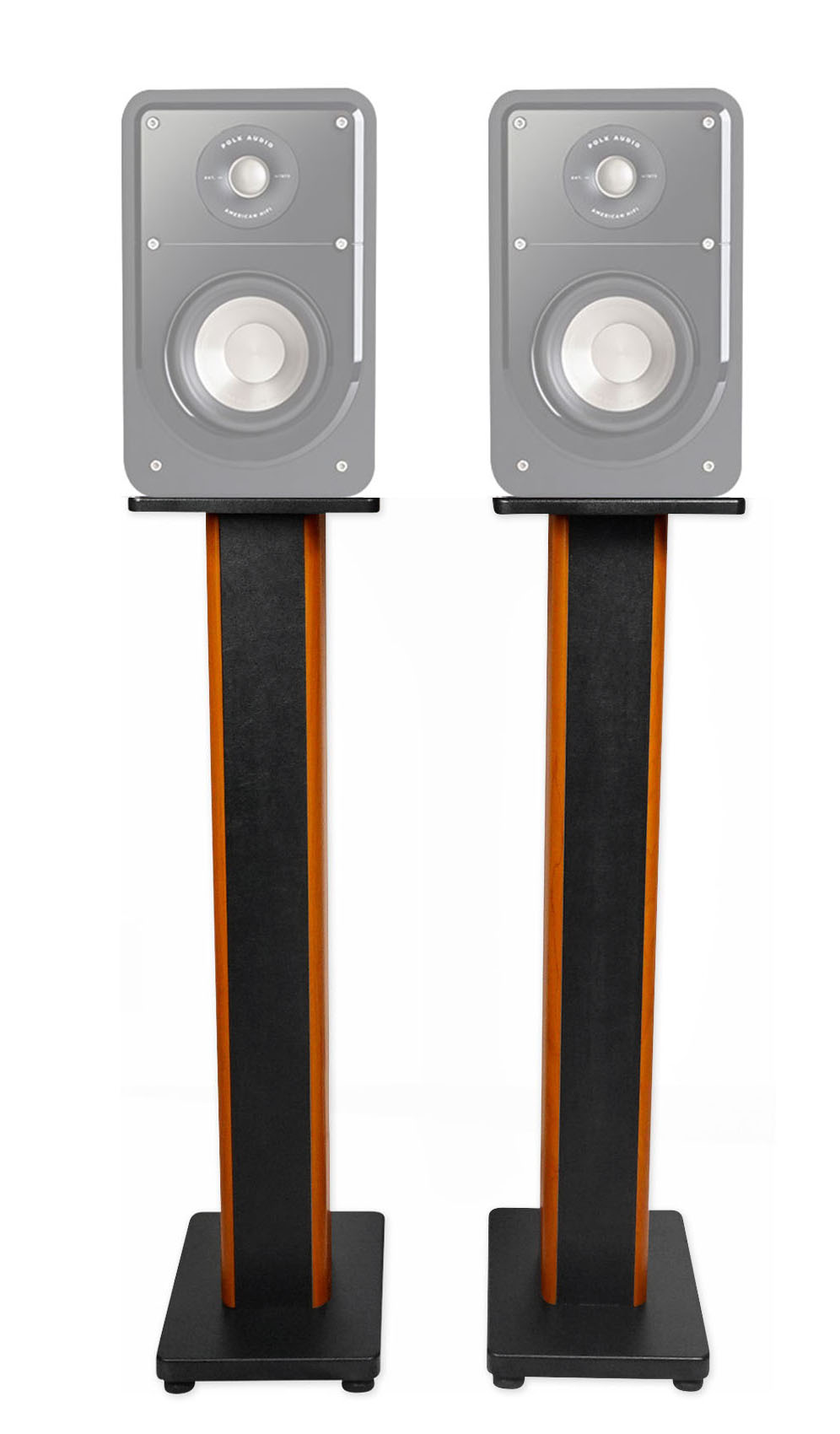 (2) 36" Bookshelf Speaker Stands For Polk Audio S20 Bookshelf Speakers
