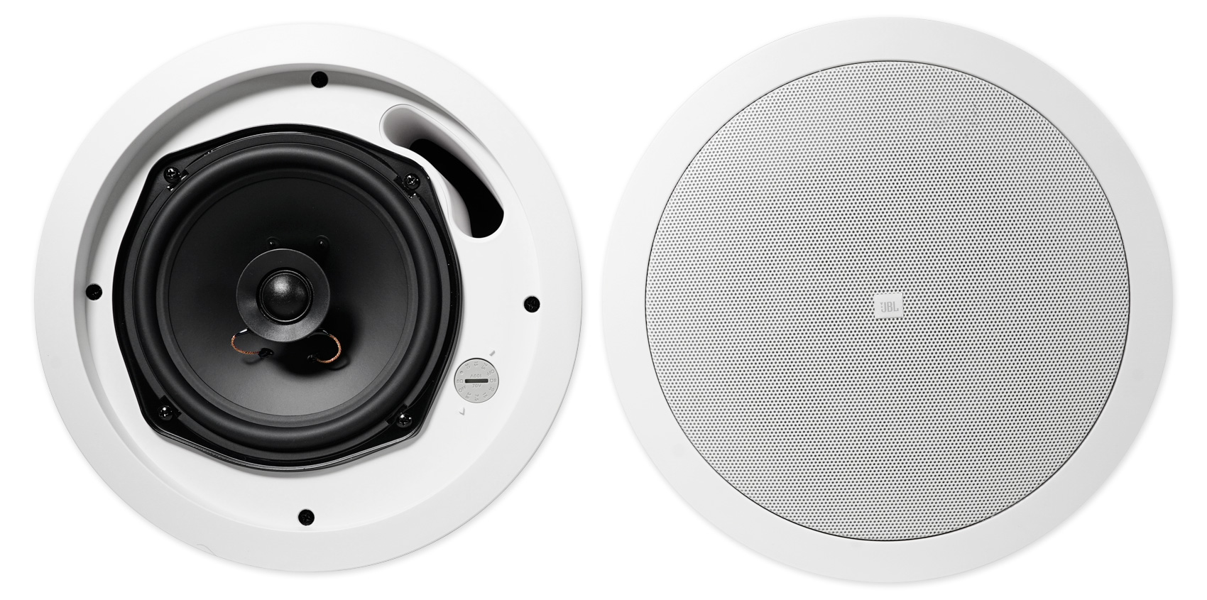 2) JBL CONTROL 16C/T 6.5" 30w 70v Commercial Ceiling Speakers For ...