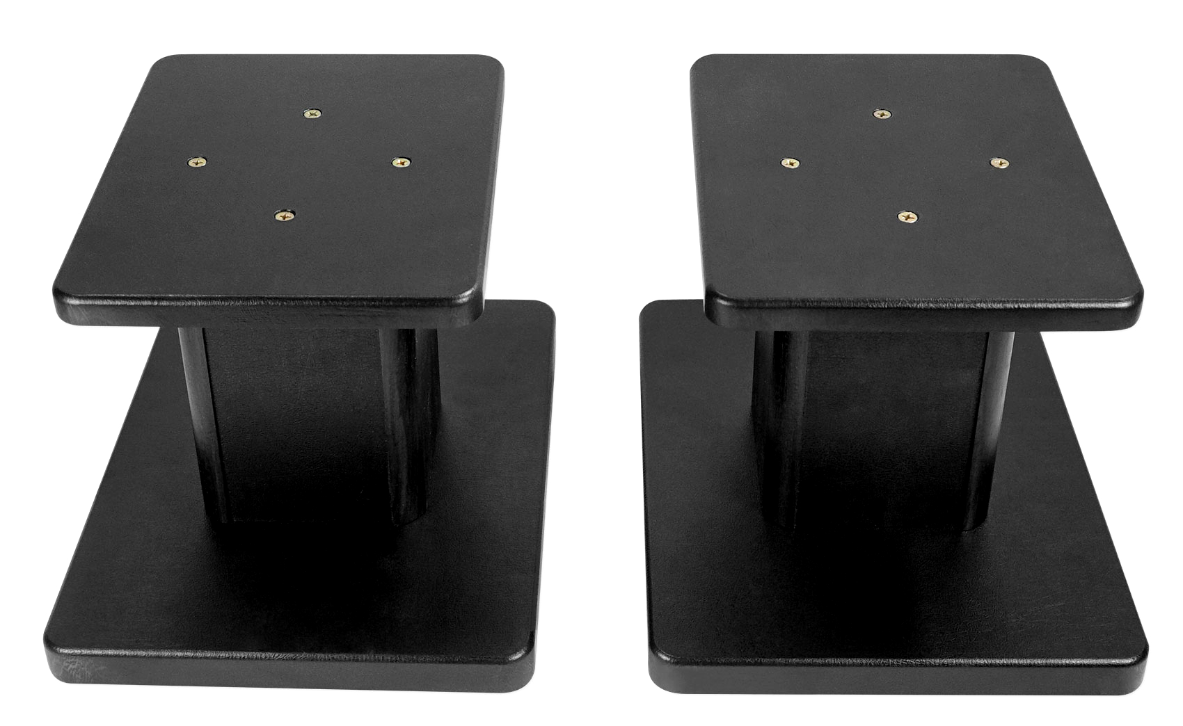 (2) 8” Black Bookshelf Speaker Stands For Yamaha NSB310BL Bookshelf