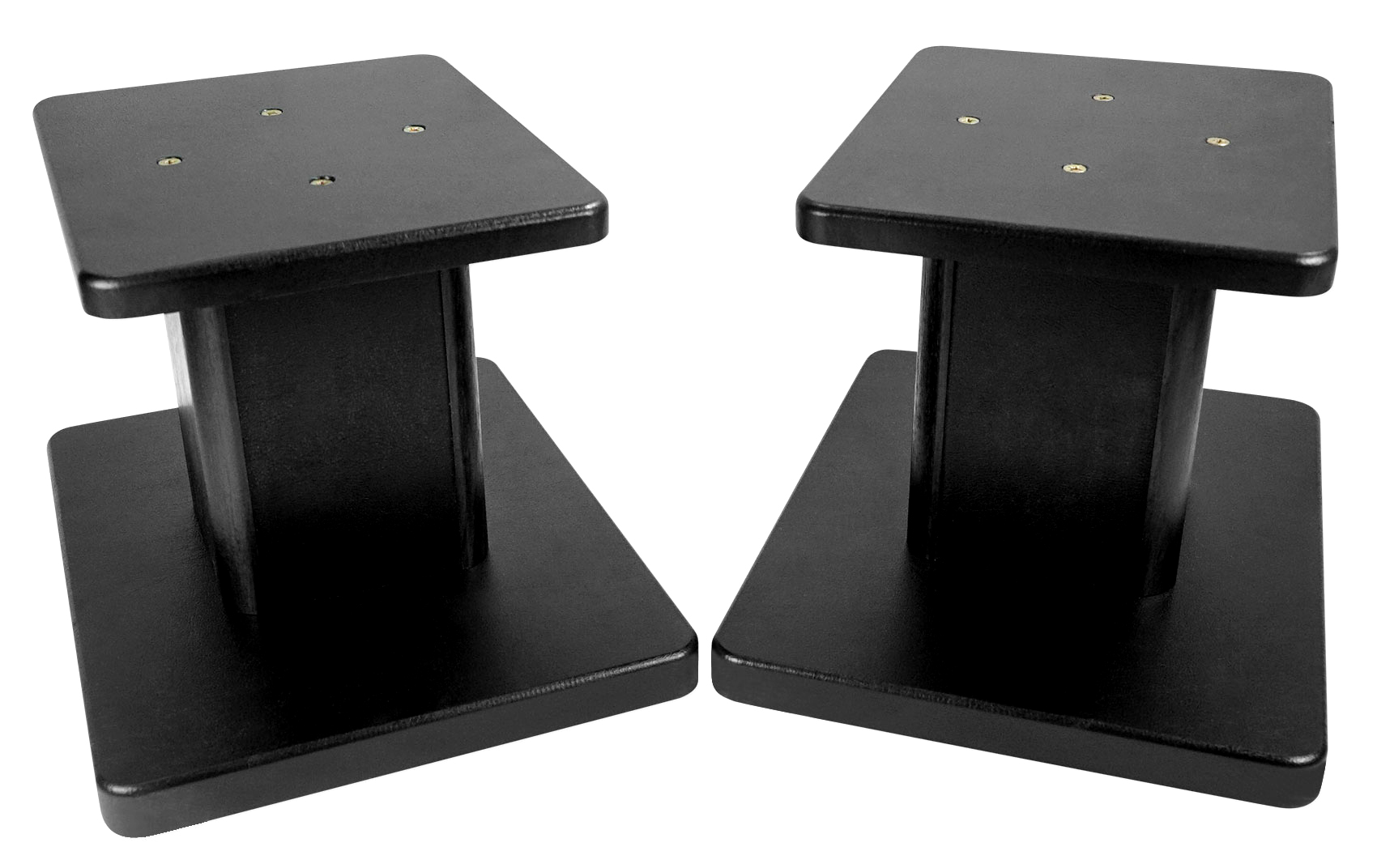 (2) 8” Black Bookshelf Speaker Stands For Edifier R1700BT Bookshelf