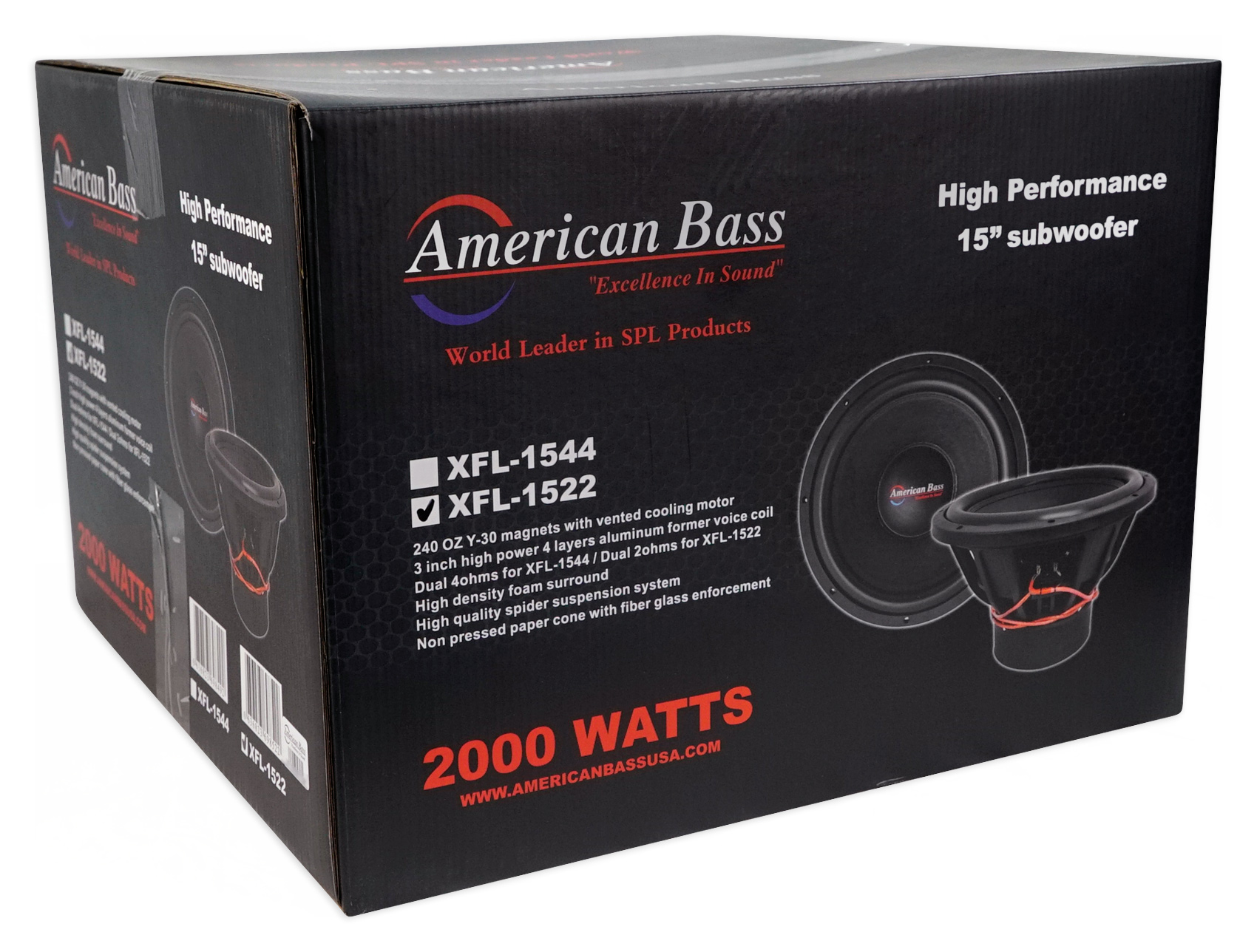 american bass xfl no subsonic filter