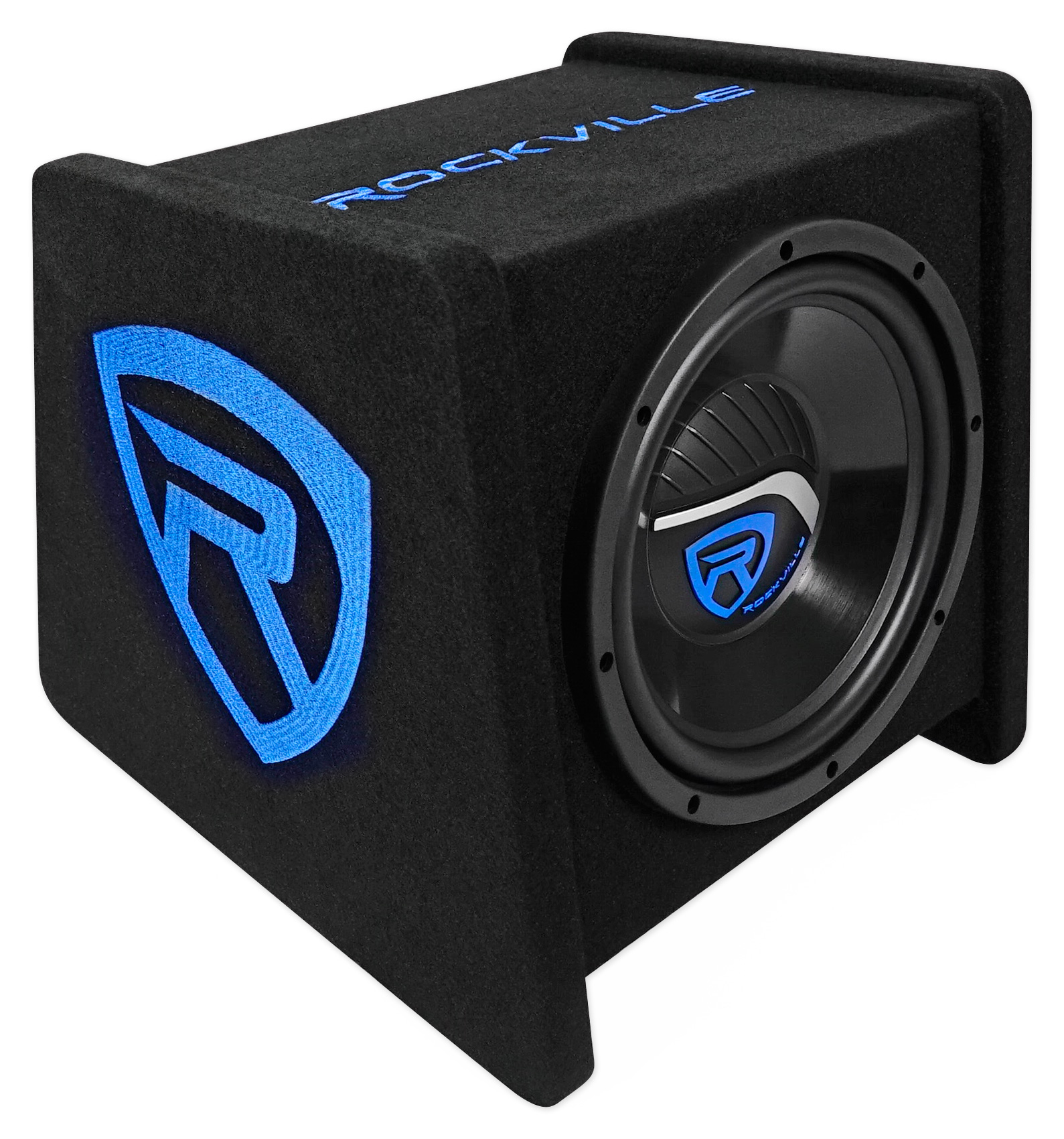 Rockville RV10.1B 500w 10" Loaded Car Subwoofer Enclosure+Mono