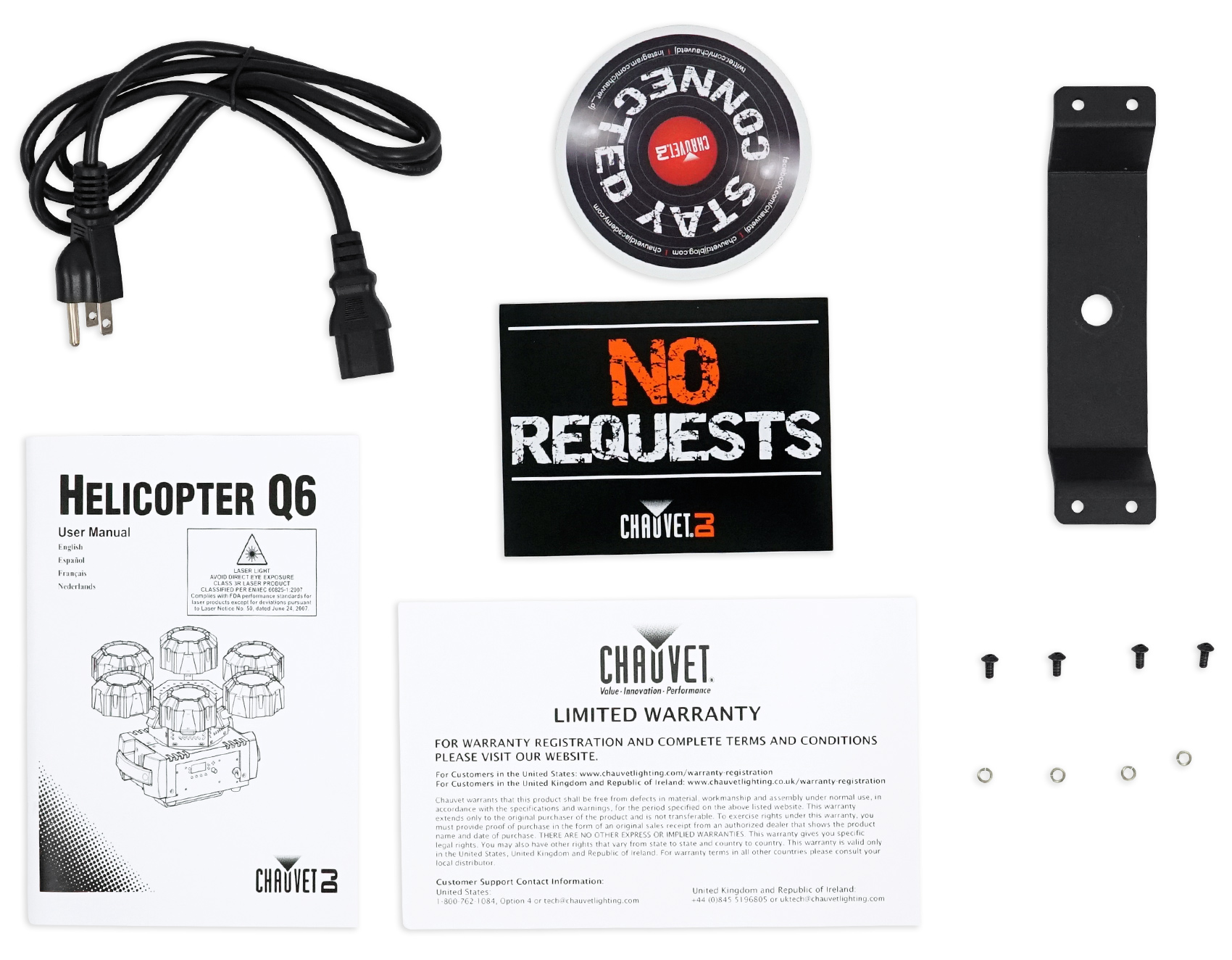 Chauvet DJ Helicopter Q6 DMX Rotating Dance Floor Effect Light w