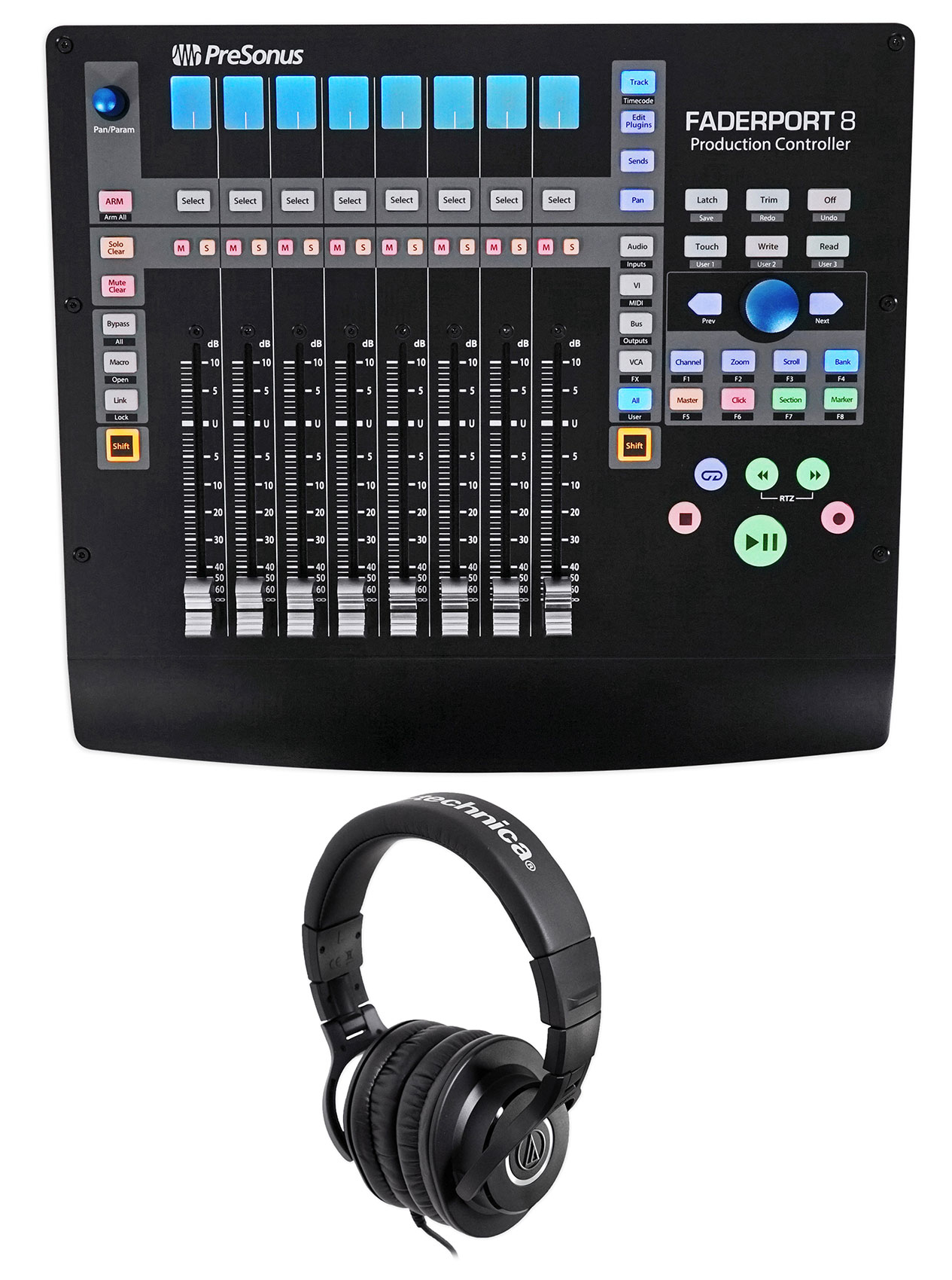 PRESONUS FaderPort 8 フィジカルコントローラー FaderPort® 8 DAW Controller – PreSonus