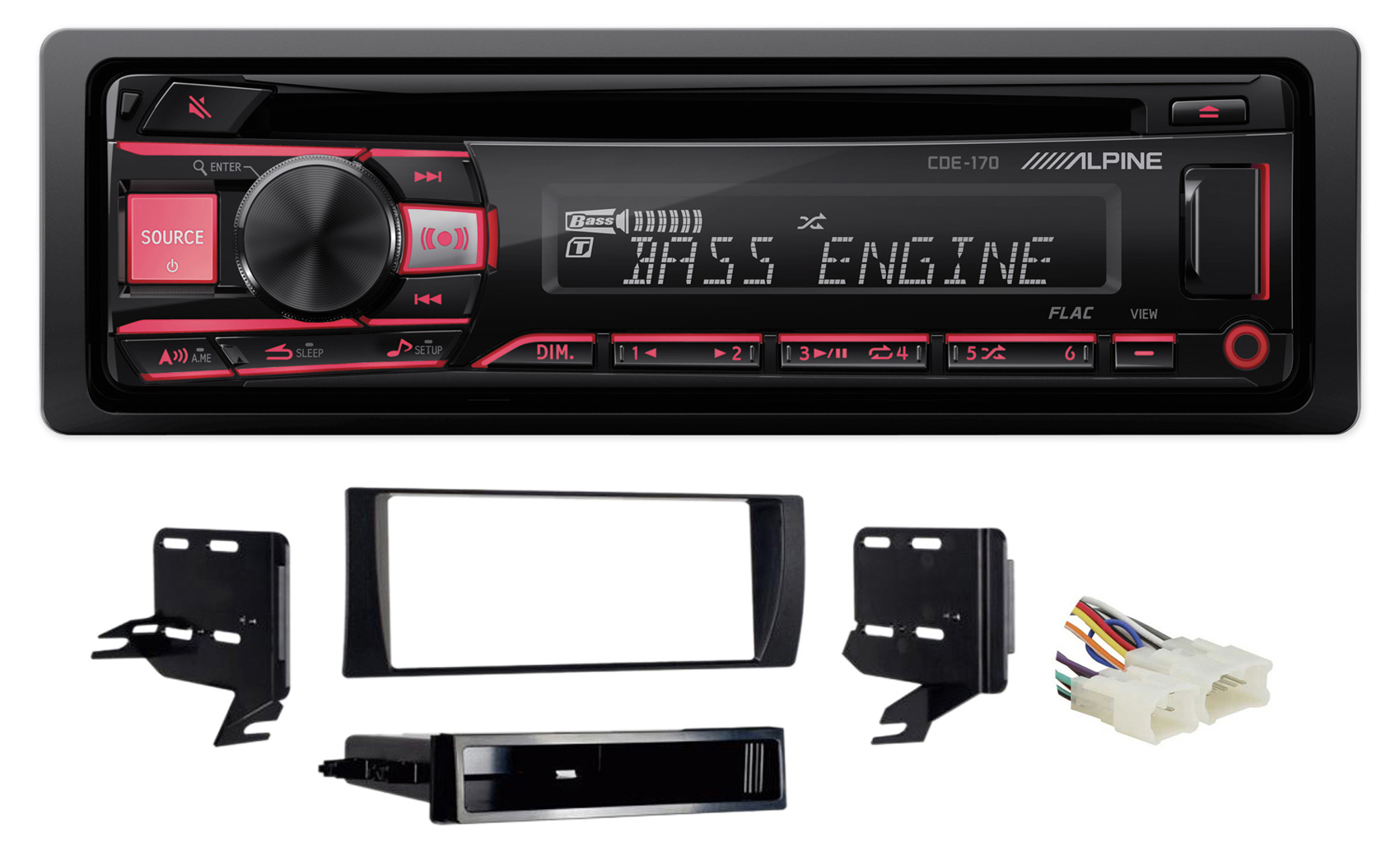 ALPINE CD Receiver Stereo Android/MP3/WMA/USB/AUX For 02-06 Toyota