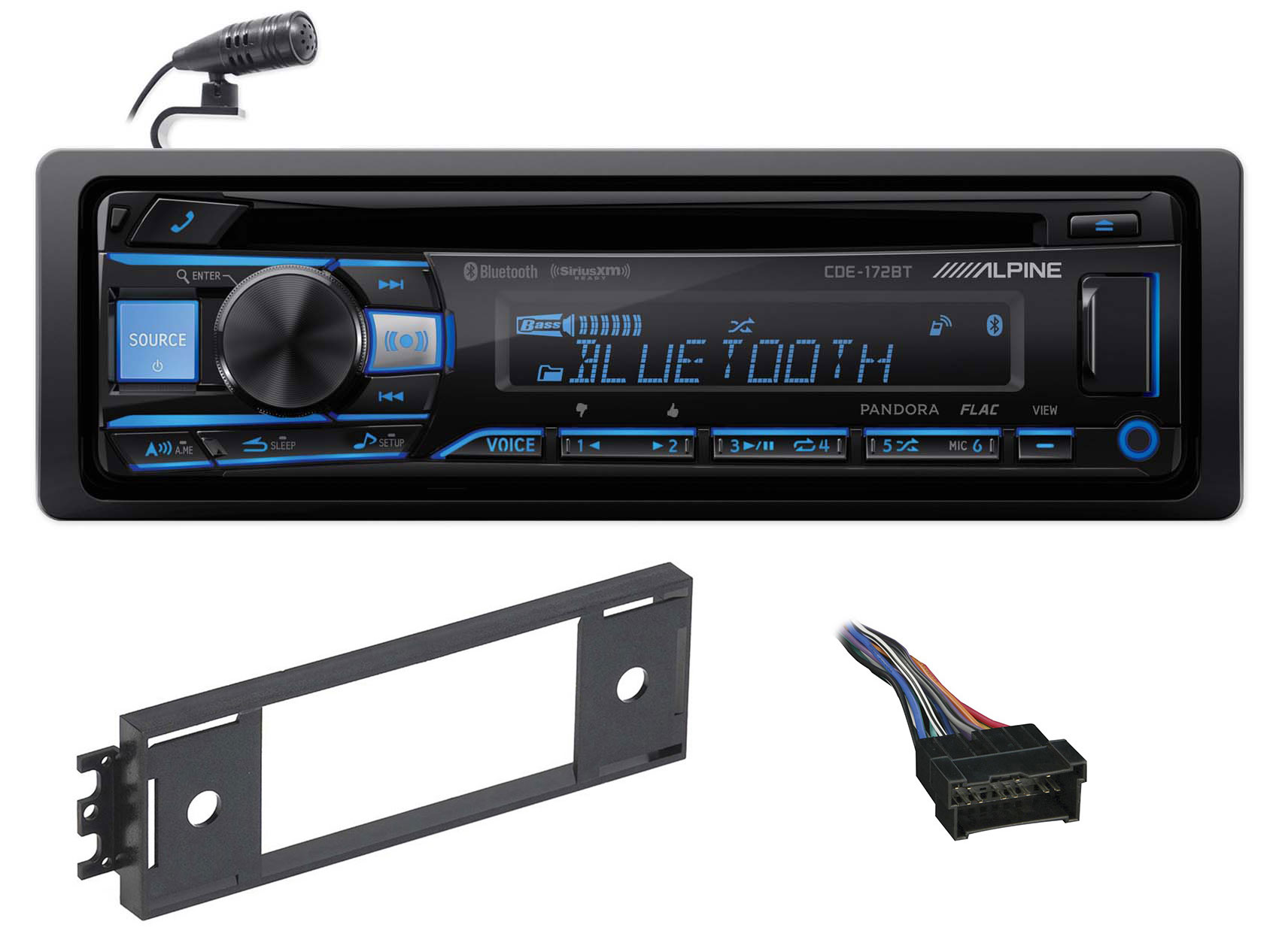 ALPINE Bluetooth CD Receiver USB/AUX SiriusXM For 2002-05 Hyundai