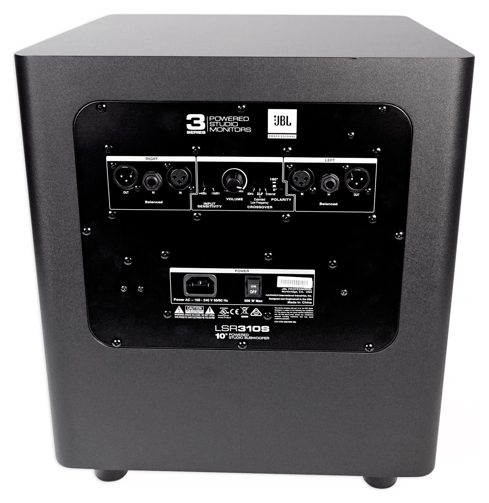 JBL LSR310S 10" 200 Watt Powered Subwoofer Ported Studio Sub w